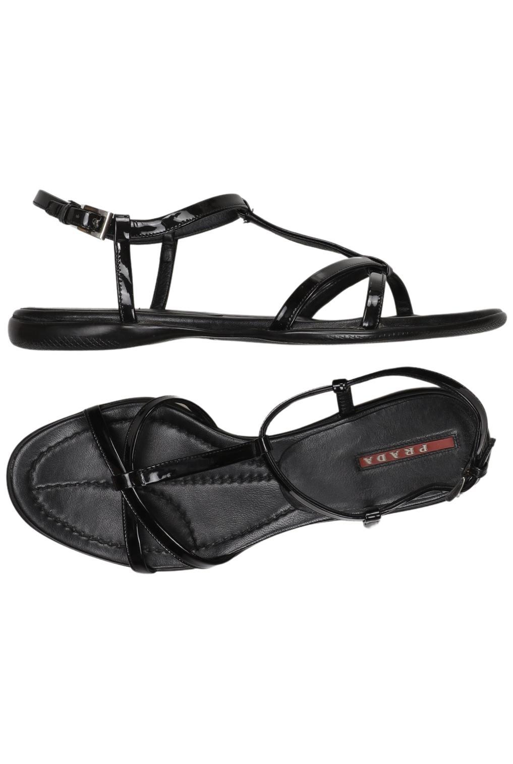 

Prada Damen Sandale, schwarz, Gr. 38