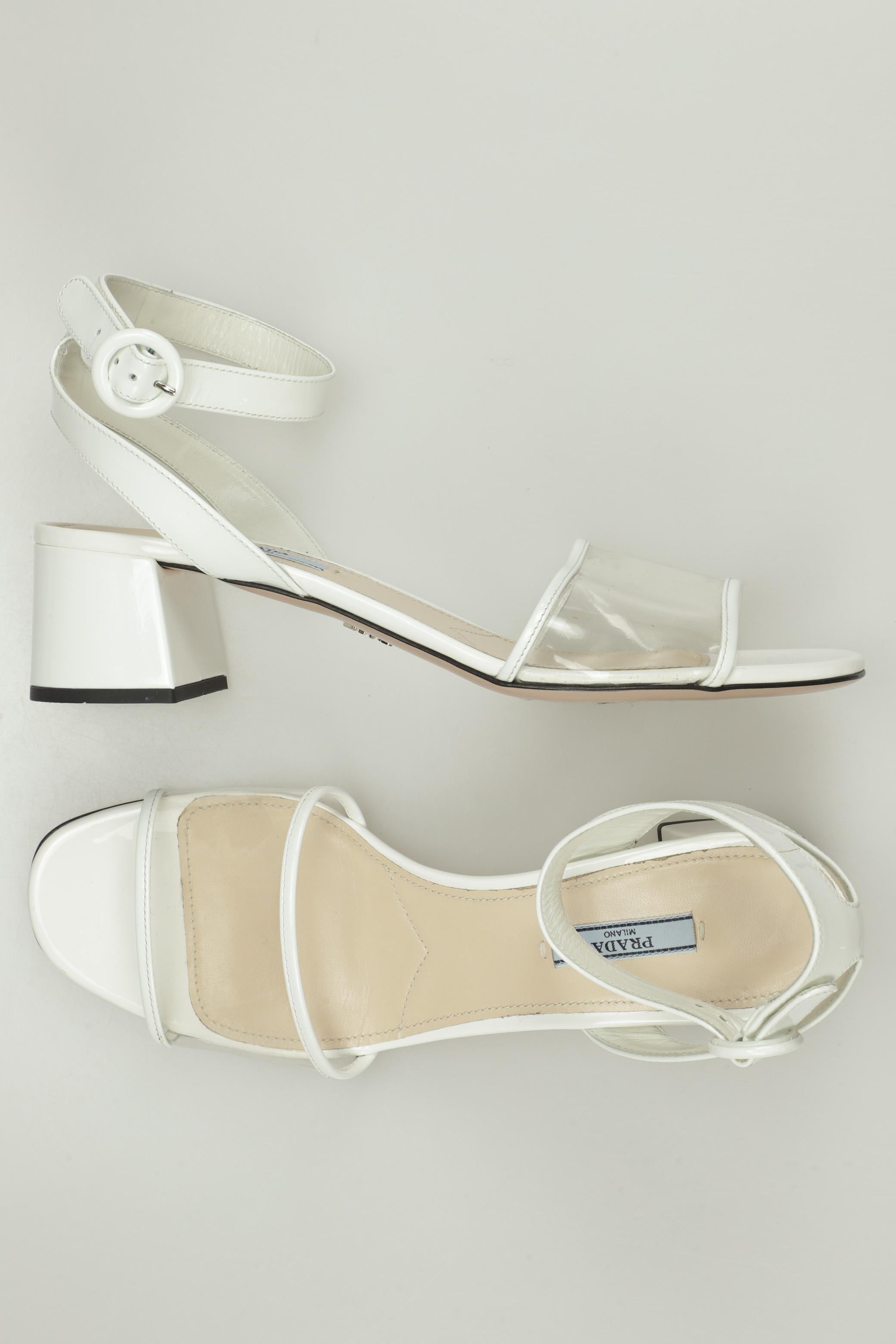 

Prada Damen Sandale, weiß, Gr. 40