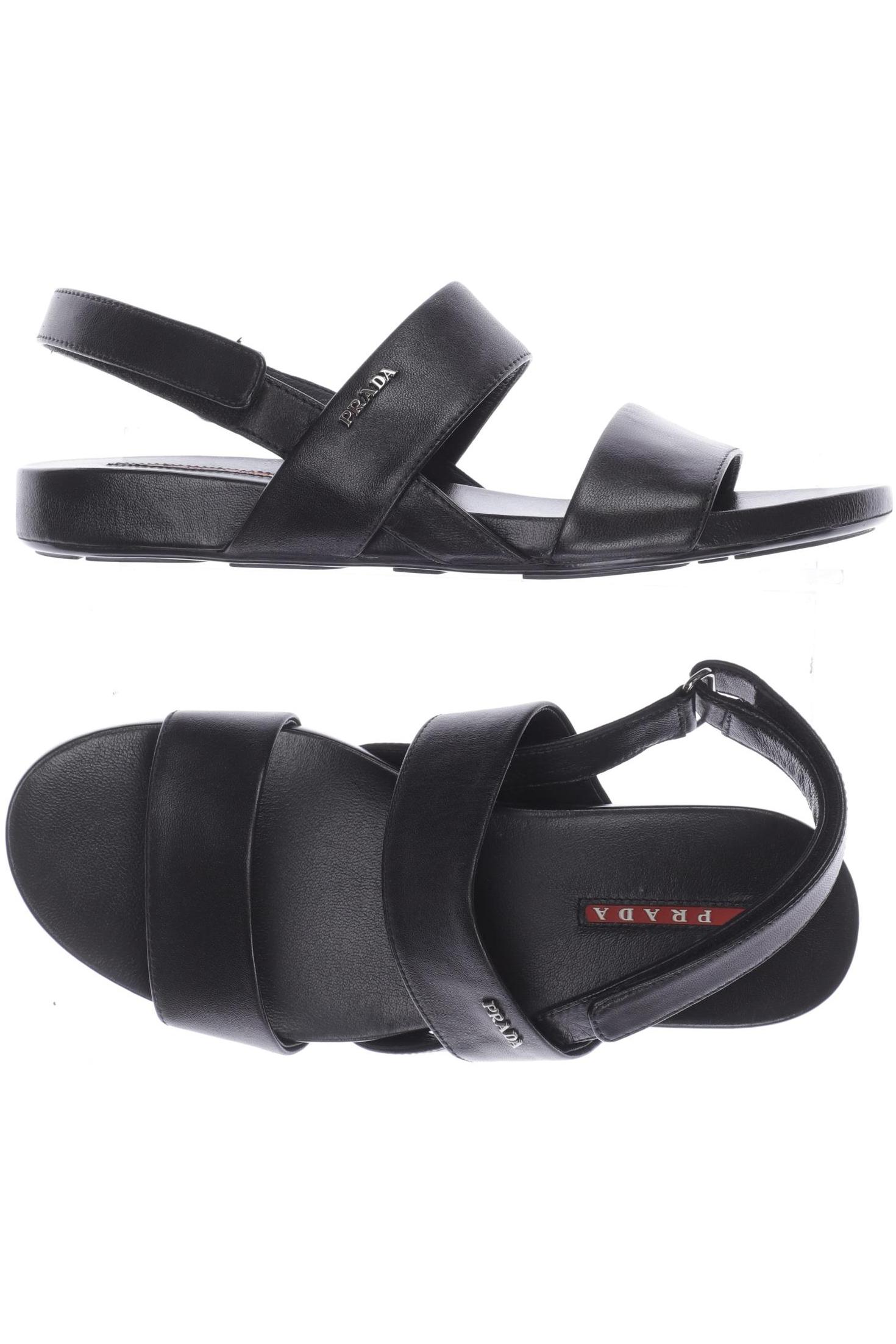 

Prada Damen Sandale, schwarz, Gr. 37