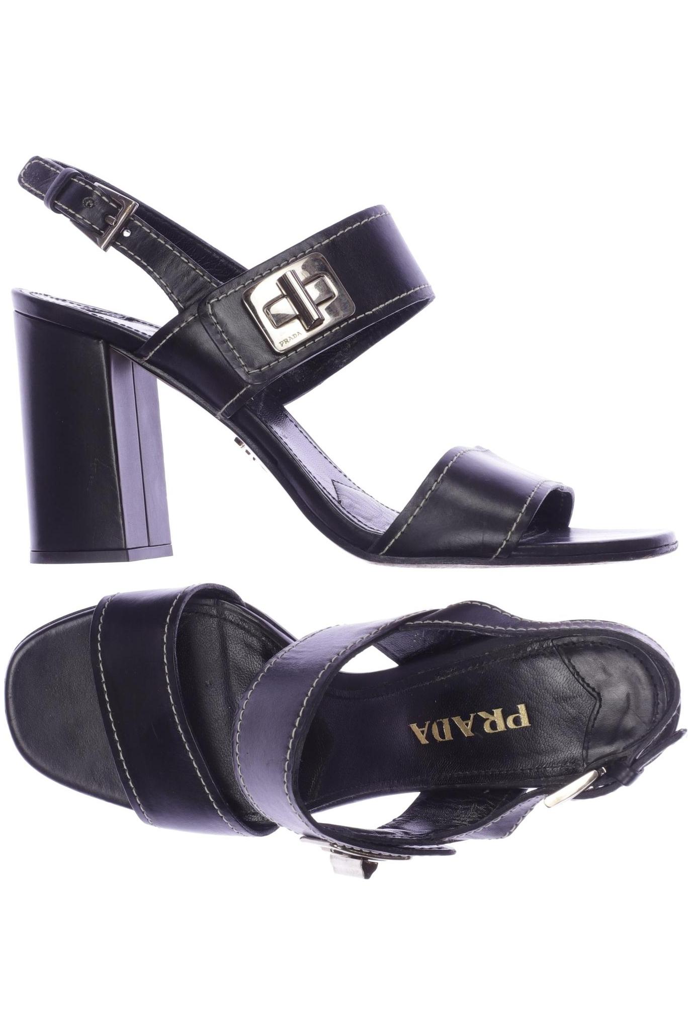 

Prada Damen Sandale, schwarz, Gr. 38.5
