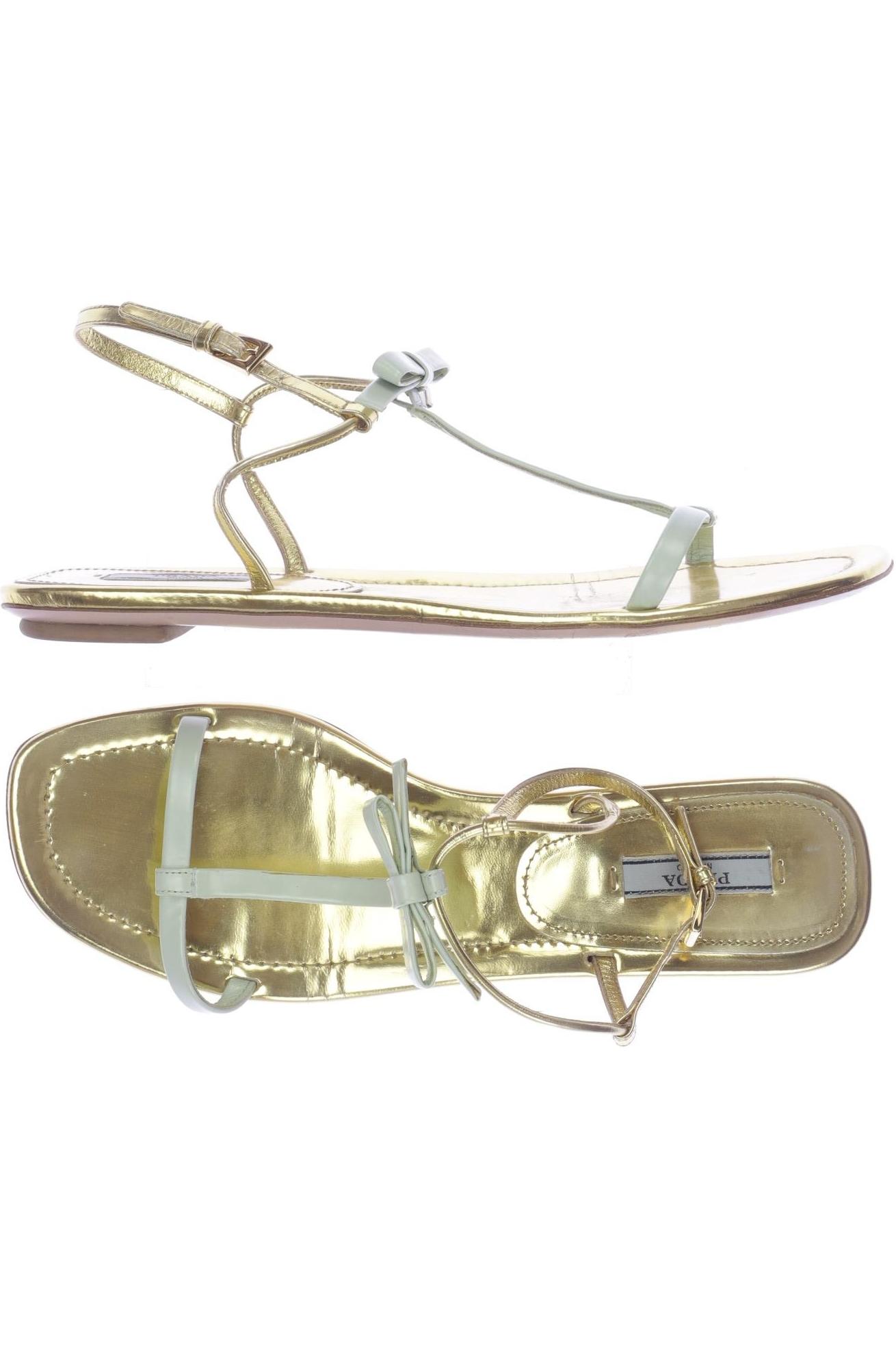 

Prada Damen Sandale, hellgrün, Gr. 40