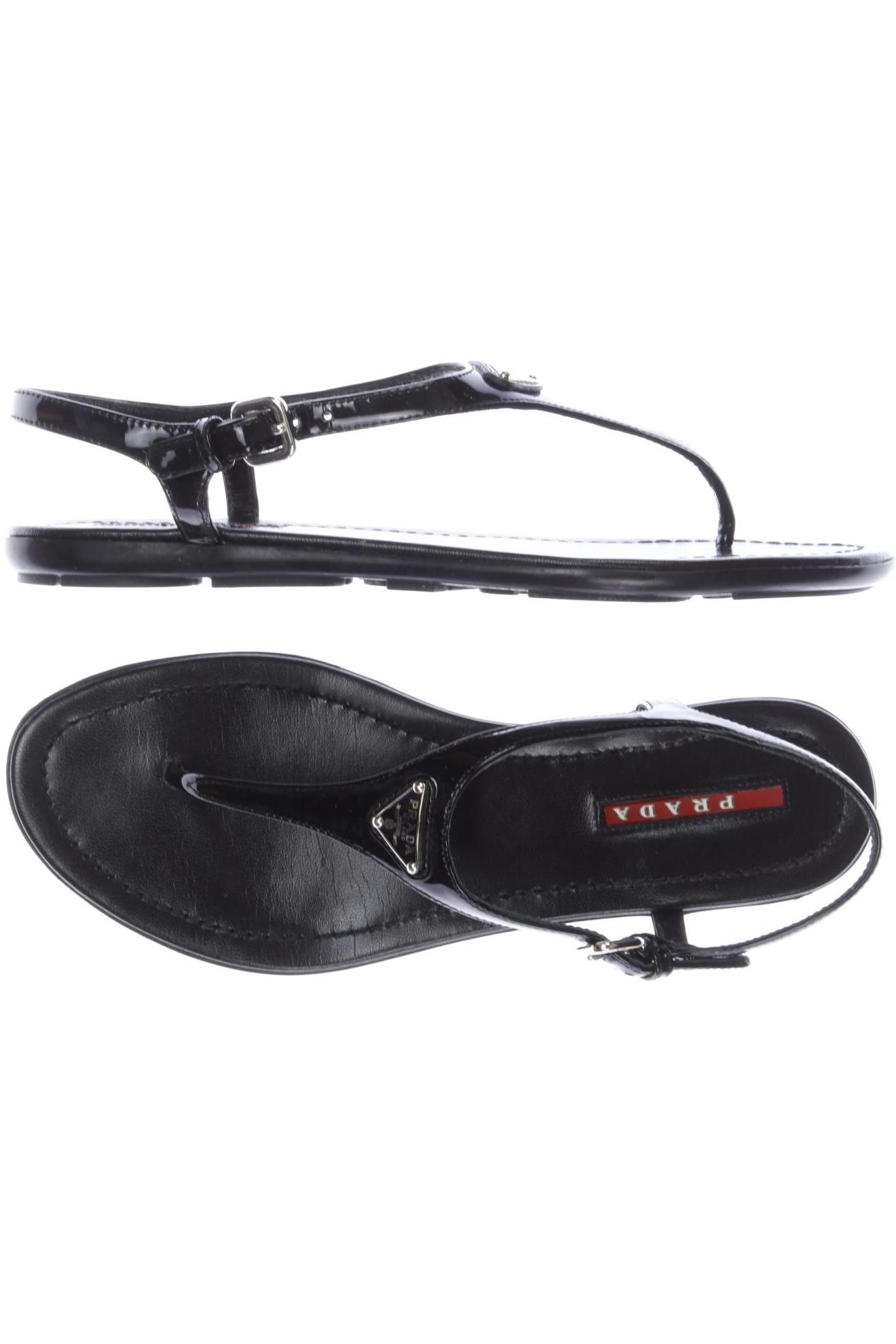 

Prada Damen Sandale, schwarz, Gr. 37.5