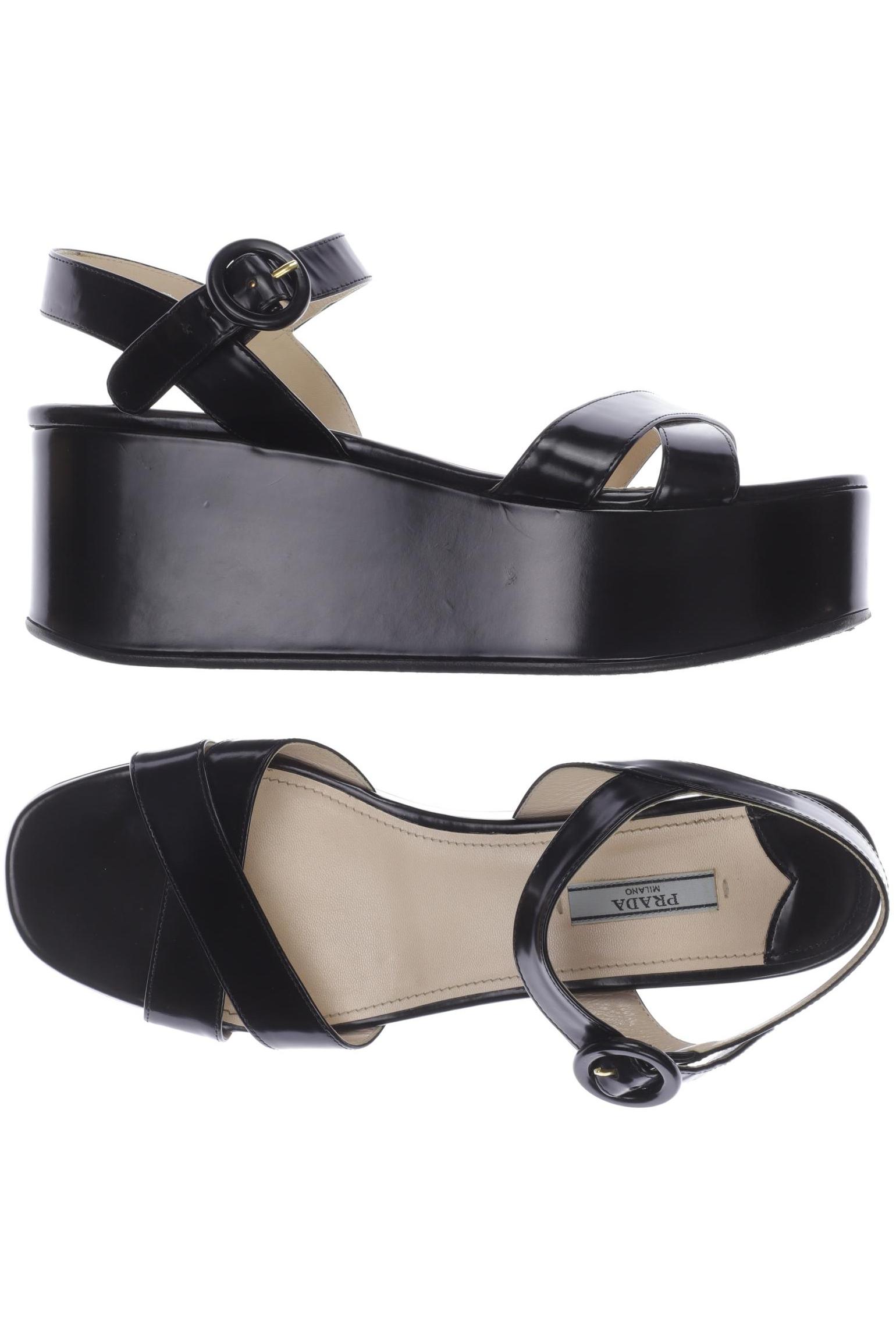 

Prada Damen Sandale, schwarz, Gr. 41