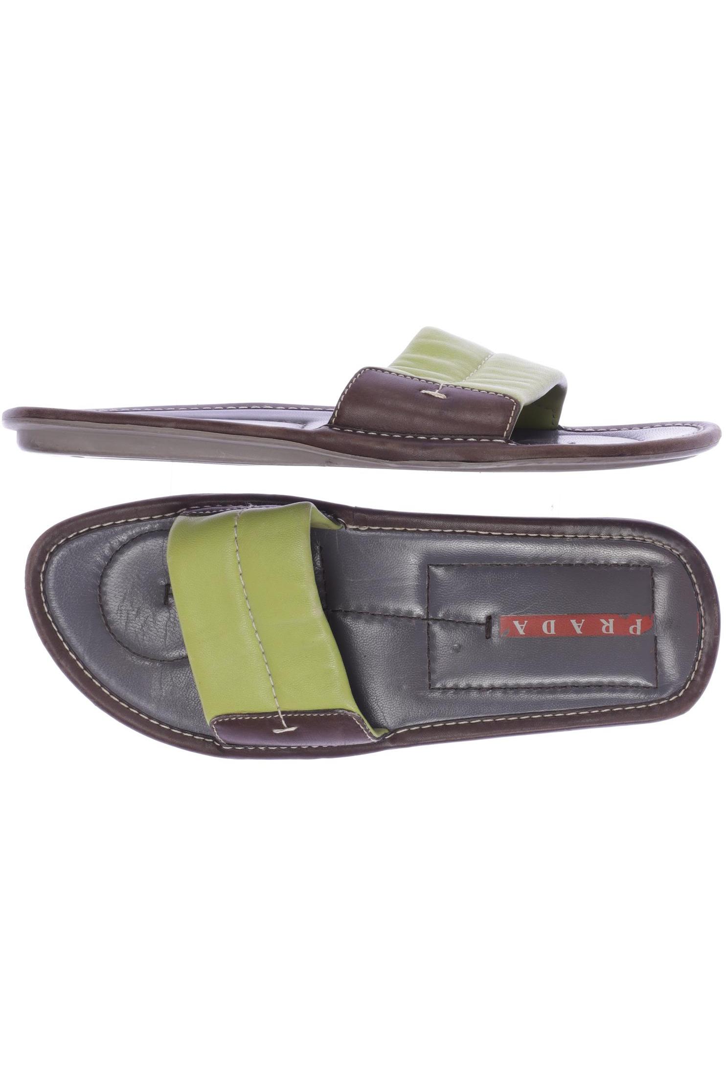 

Prada Damen Sandale, grün, Gr. 38