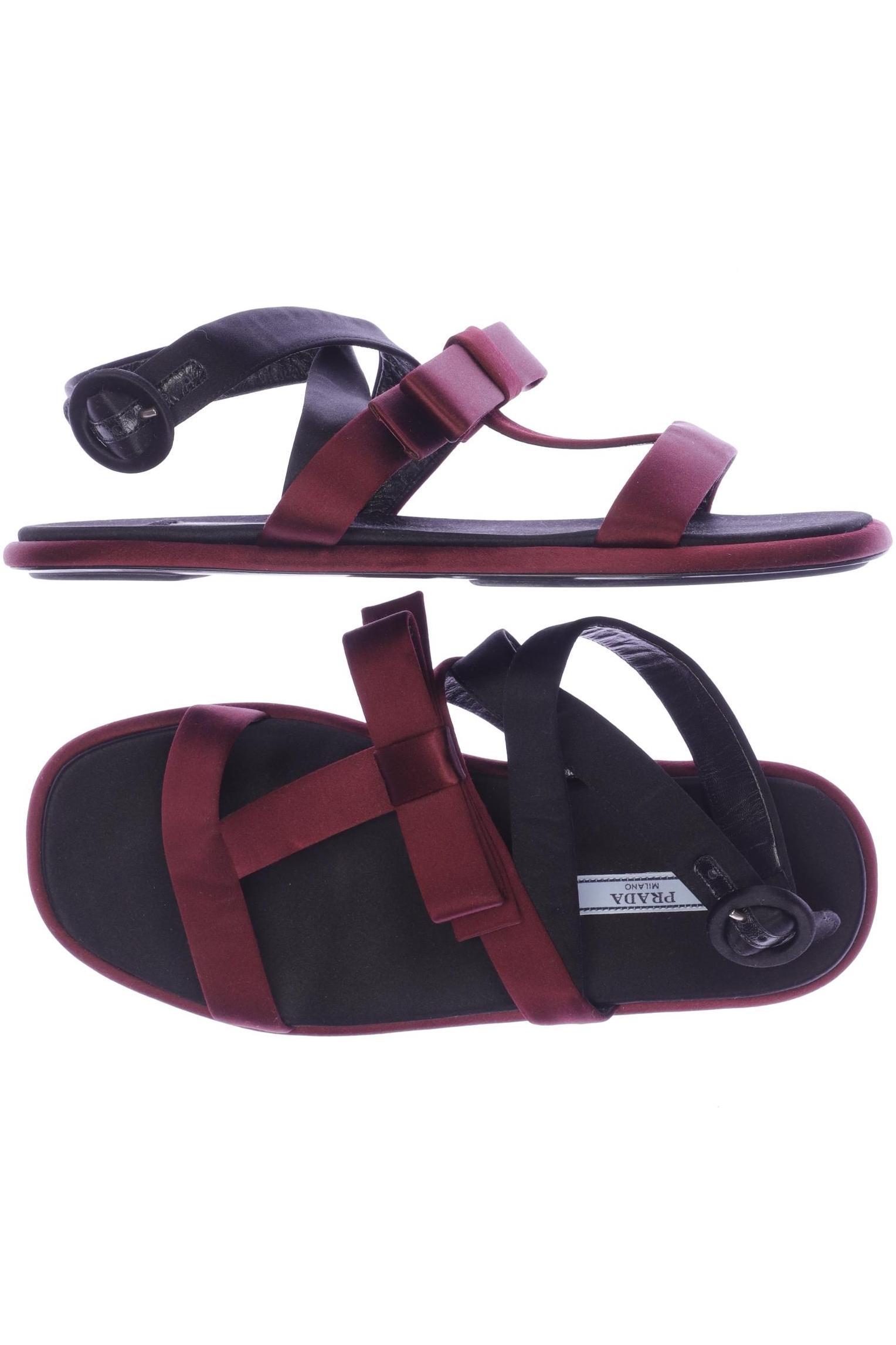 

Prada Damen Sandale, bordeaux, Gr. 38.5