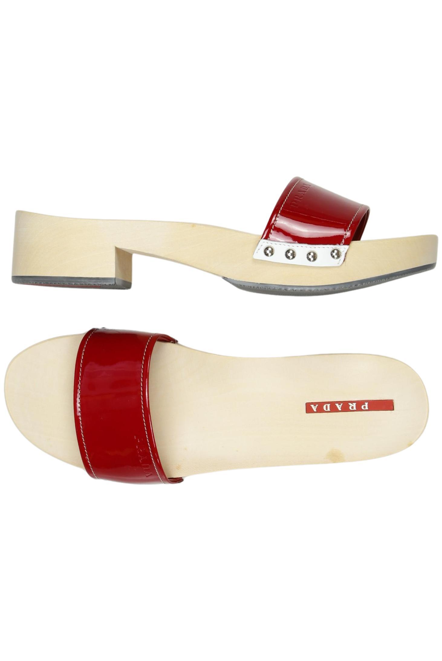 

Prada Damen Sandale, rot, Gr. 37