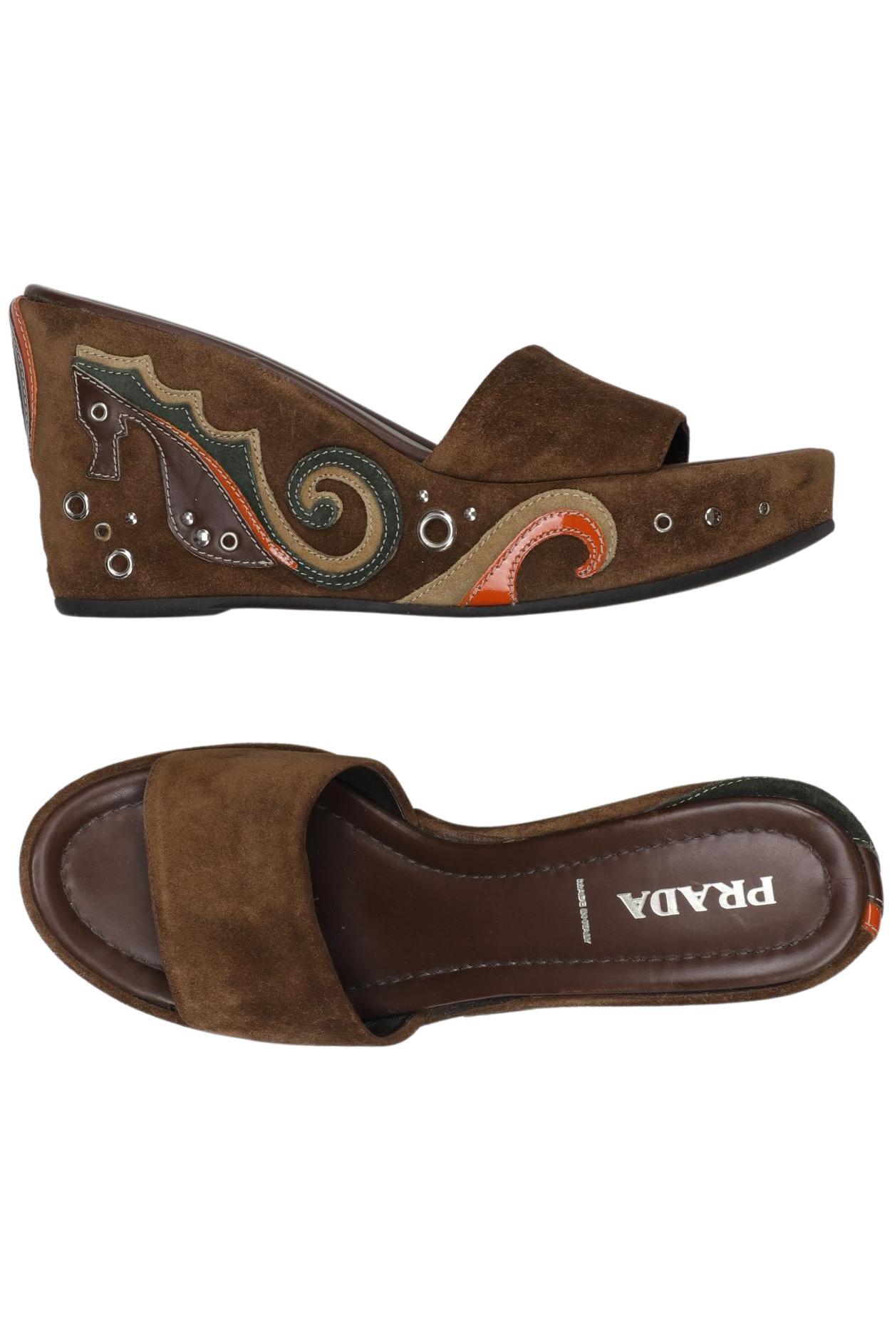 

Prada Damen Sandale, braun, Gr. 39.5