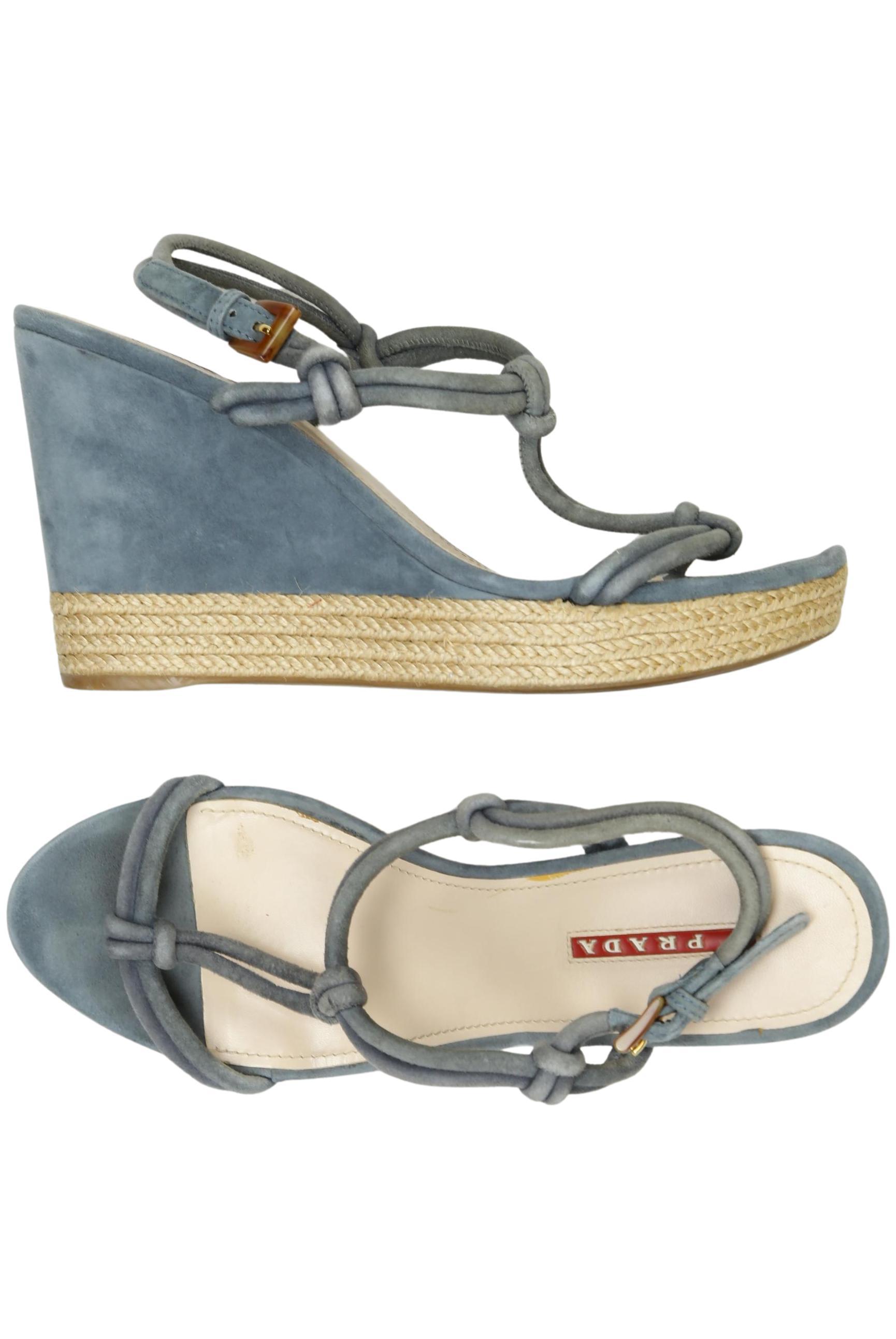 Thumbnail - Prada Damen Sandale, blau, Gr. 38
