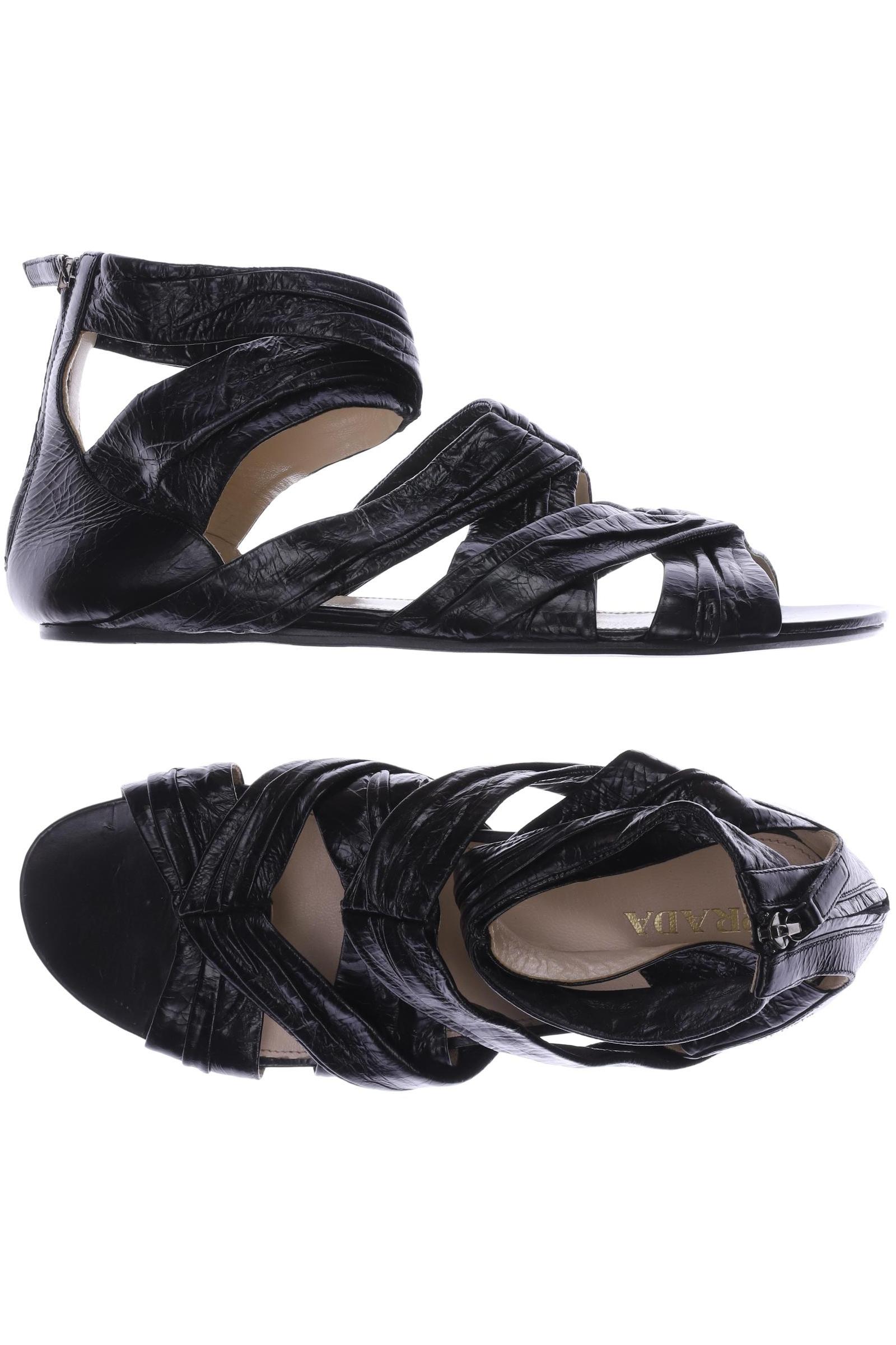 

Prada Damen Sandale, schwarz