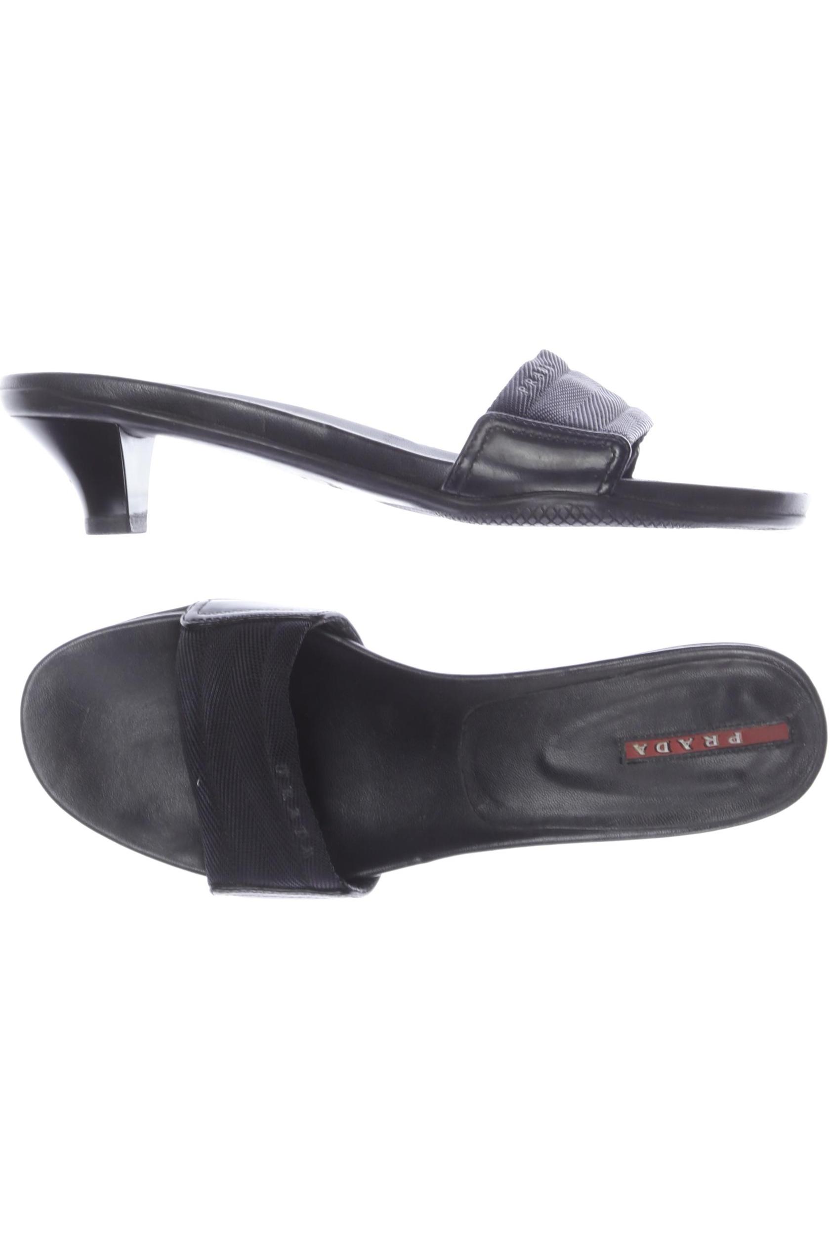 

Prada Damen Sandale, schwarz, Gr. 38