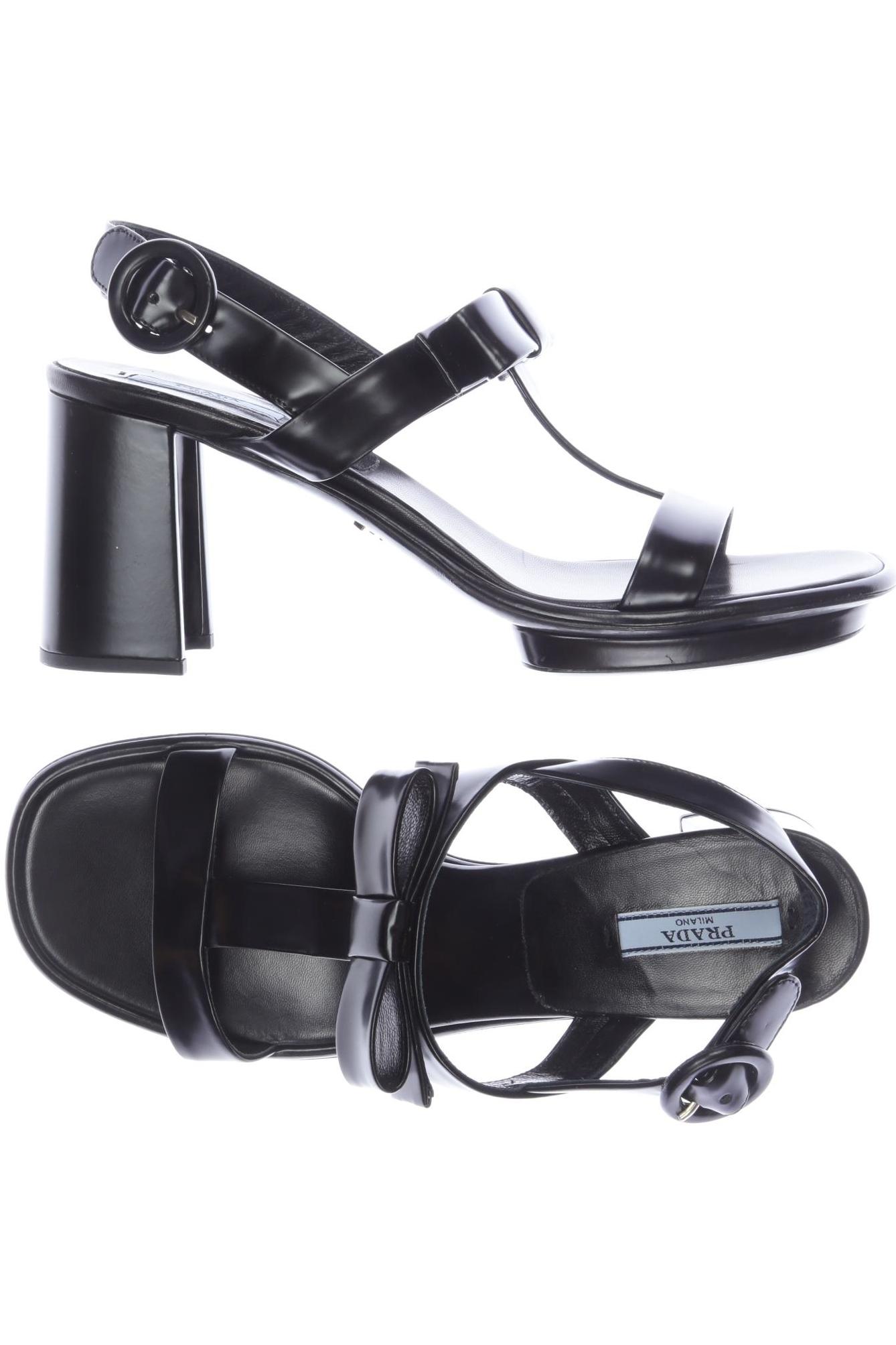 

Prada Damen Sandale, schwarz, Gr. 39