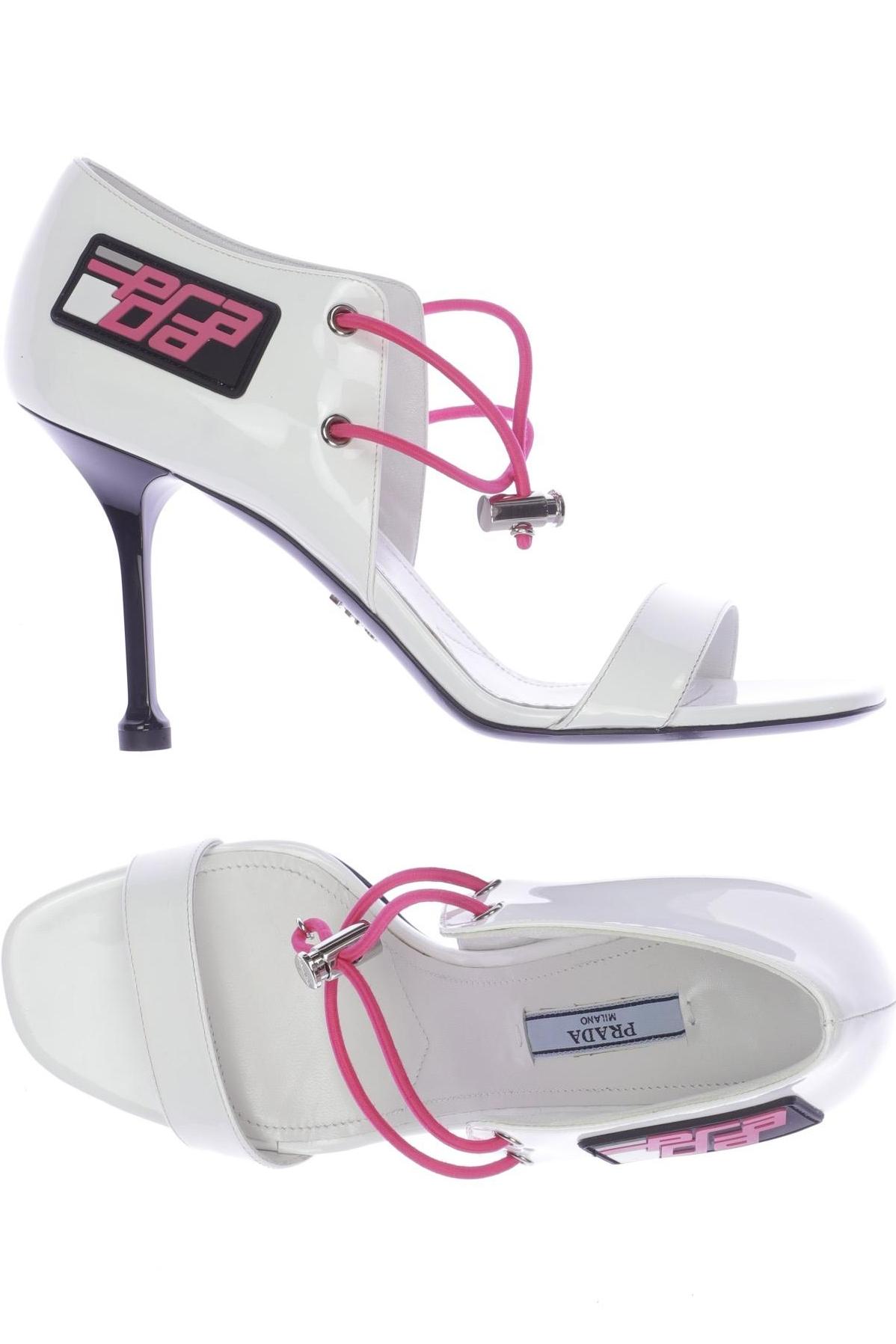 

Prada Damen Sandale, weiß, Gr. 39
