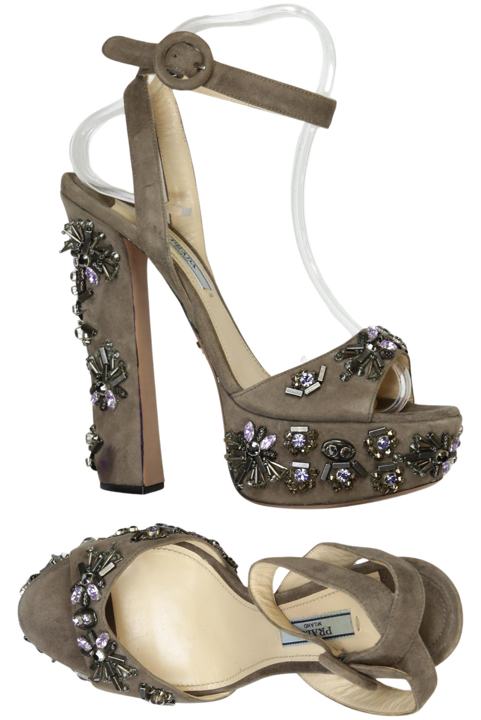 

Prada Damen Sandale, braun, Gr. 37