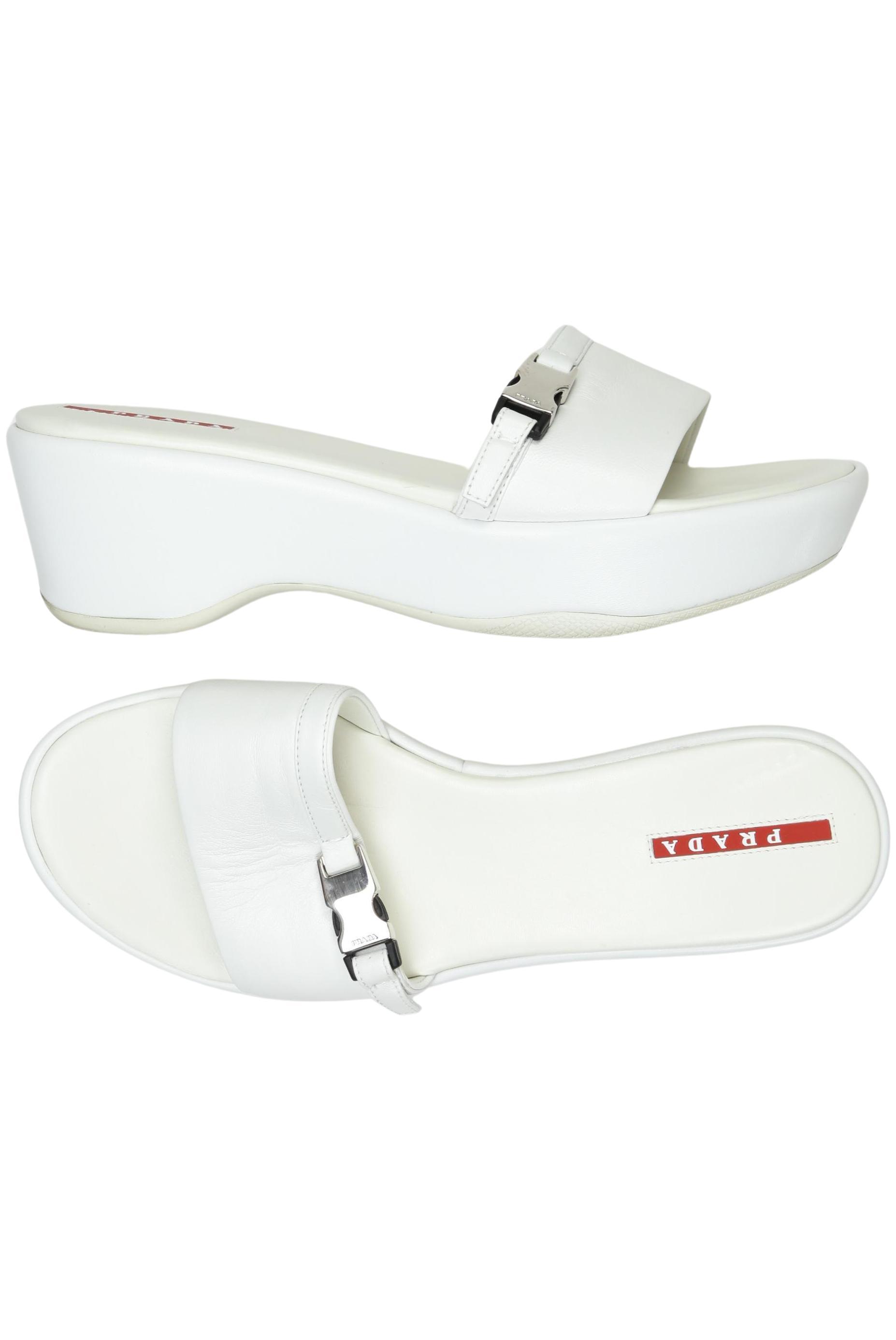 

Prada Damen Sandale, weiß, Gr. 38