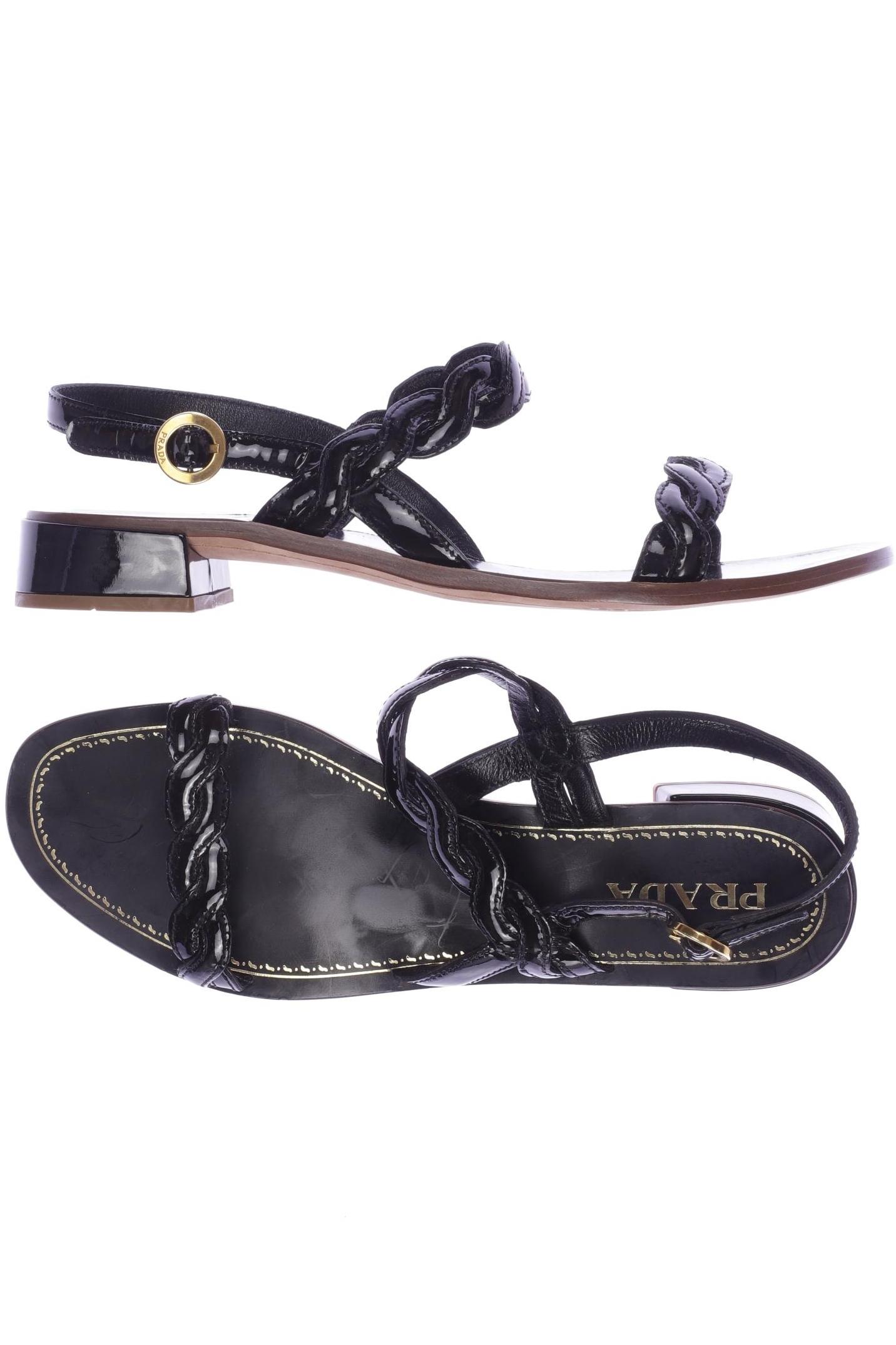 

Prada Damen Sandale, schwarz, Gr. 41