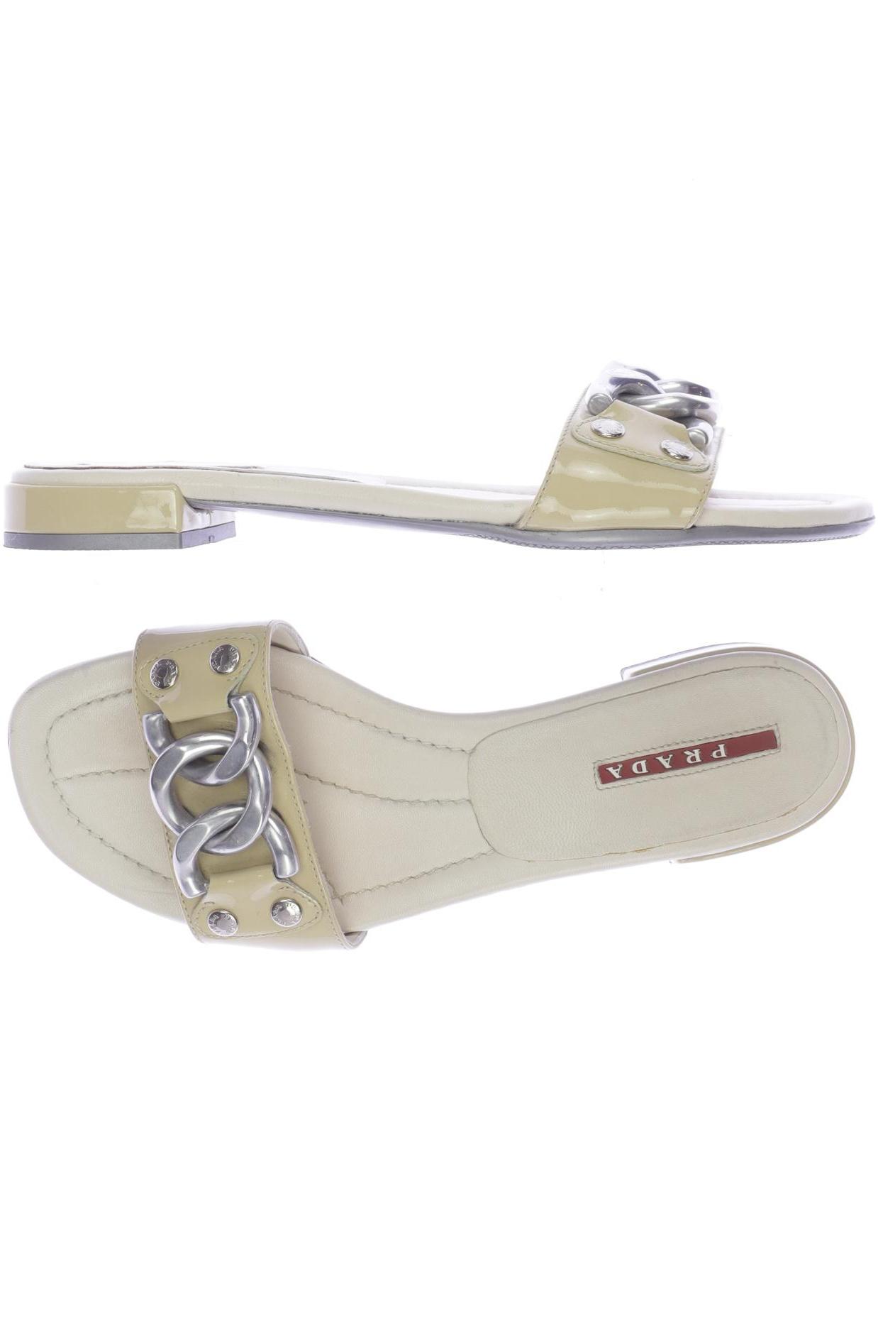 

Prada Damen Sandale, cremeweiß