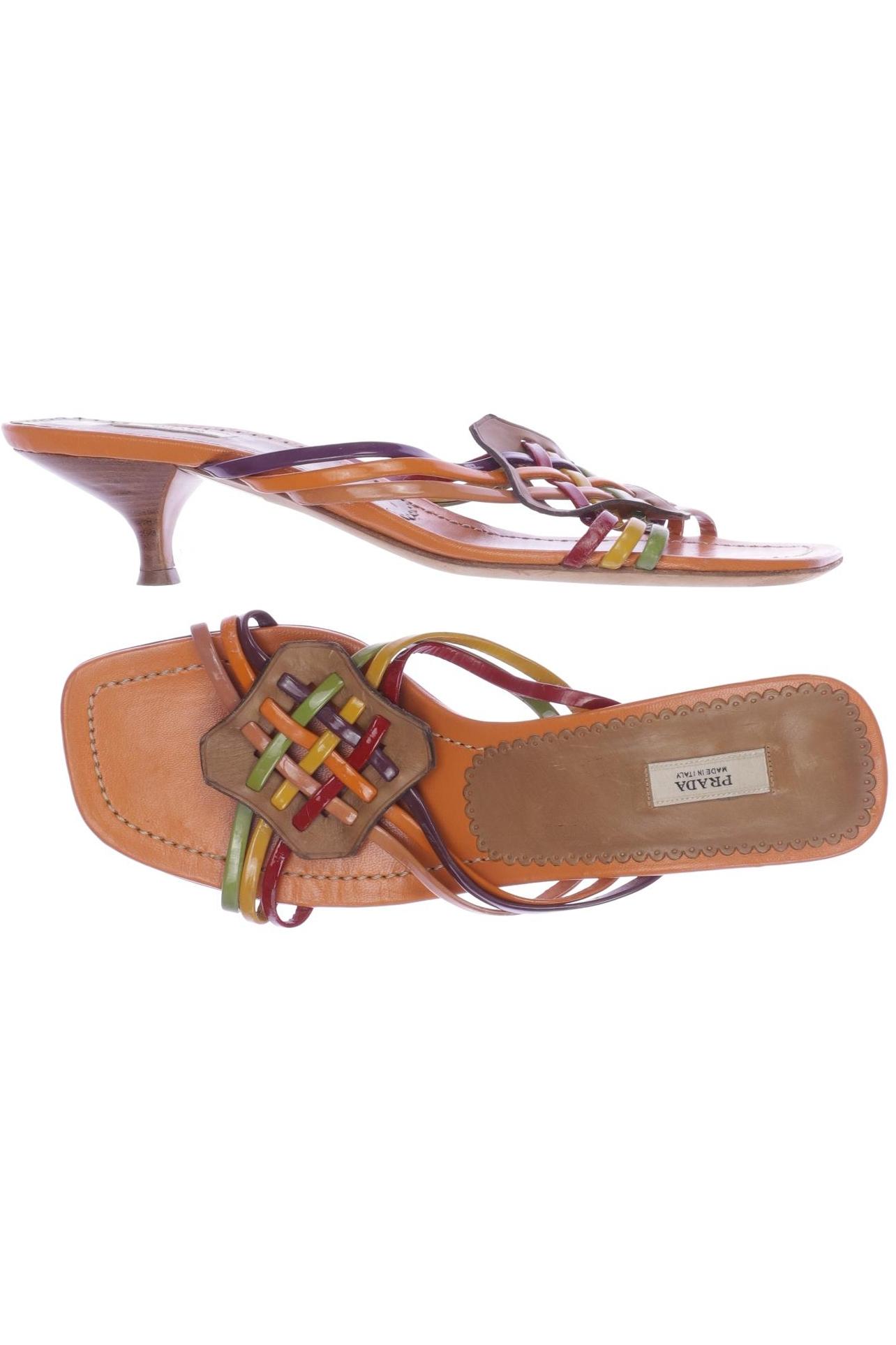 

Prada Damen Sandale, beige, Gr. 37