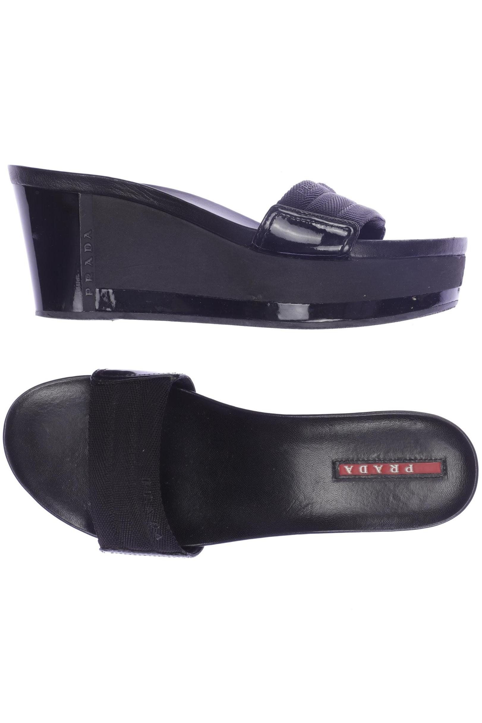 

Prada Damen Sandale, schwarz, Gr. 37
