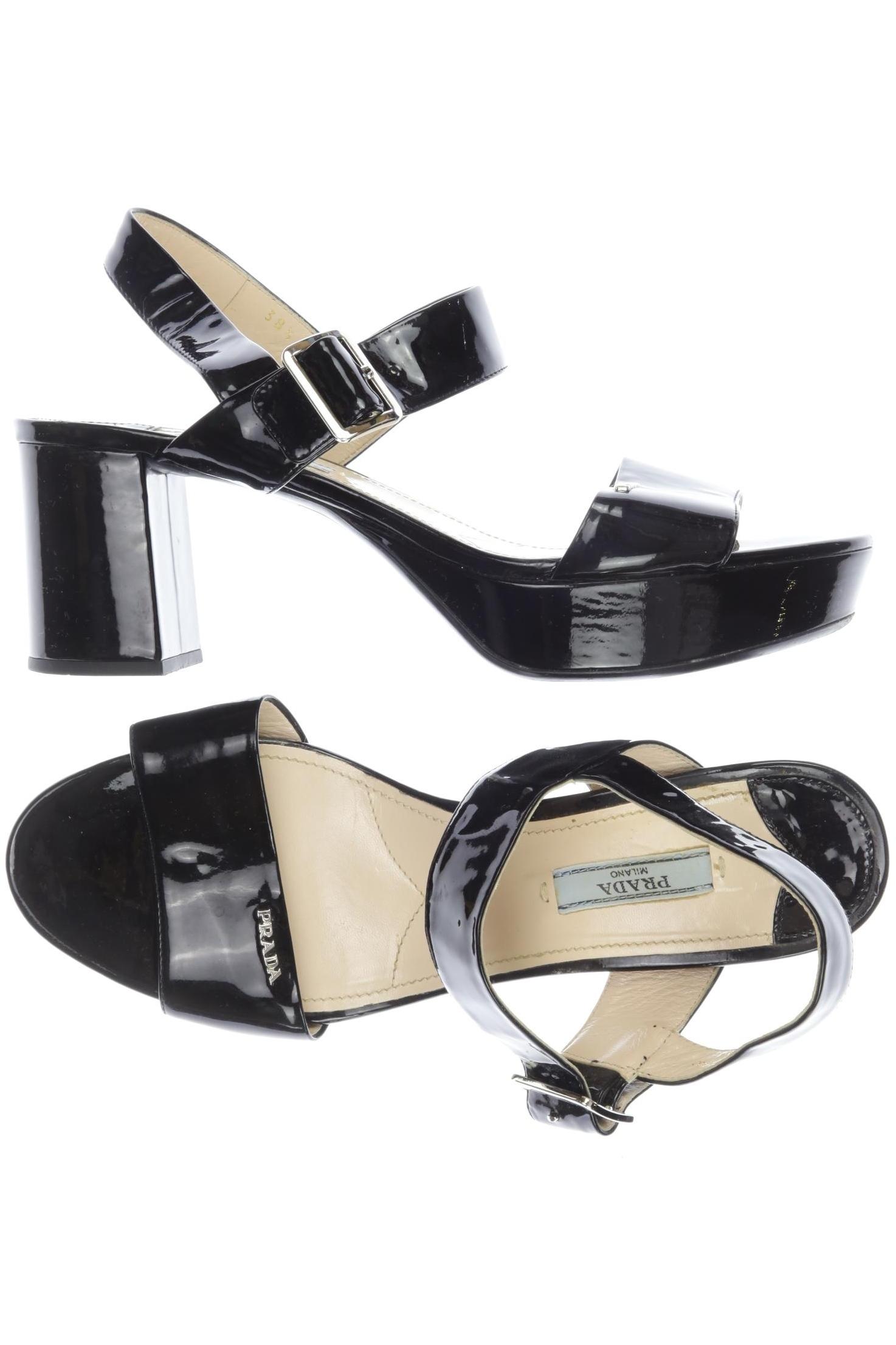 

Prada Damen Sandale, schwarz, Gr. 38.5