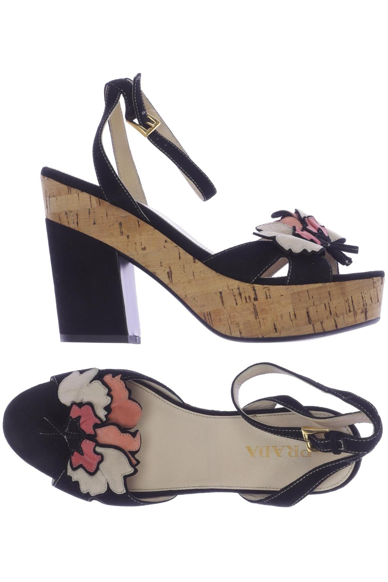 

Prada Damen Sandale, schwarz, Gr. 39.5