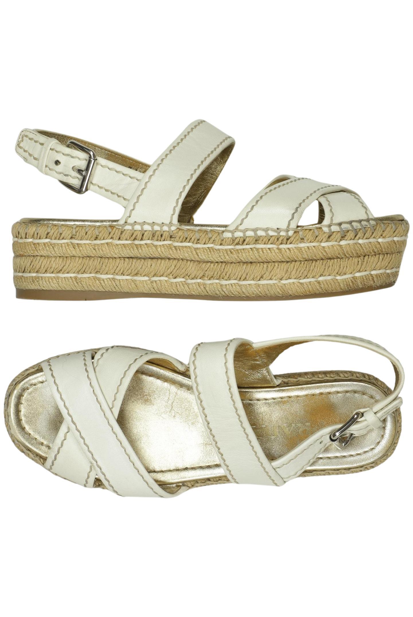 

Prada Damen Sandale, cremeweiß, Gr. 36.5