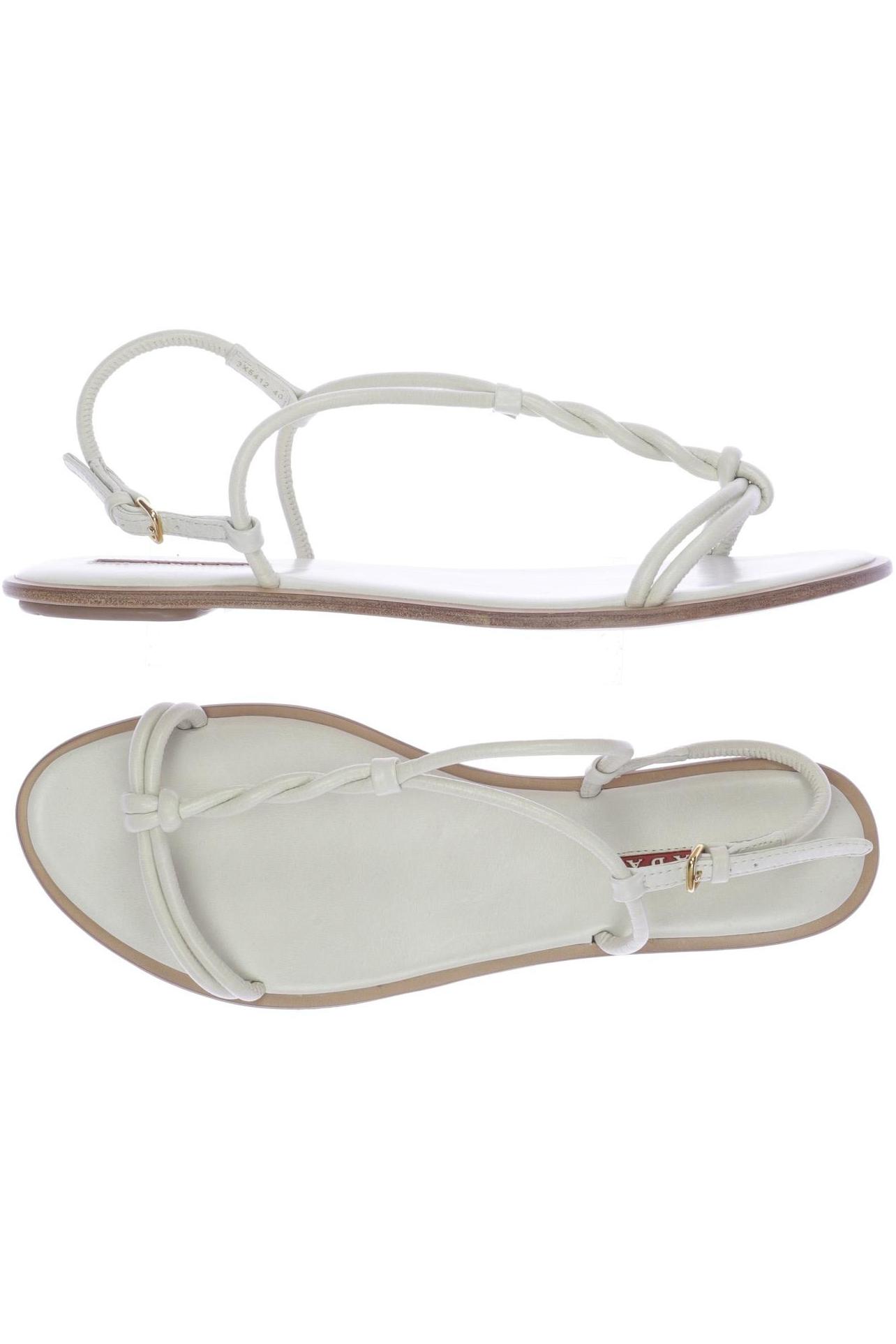 

Prada Damen Sandale, cremeweiß, Gr. 40