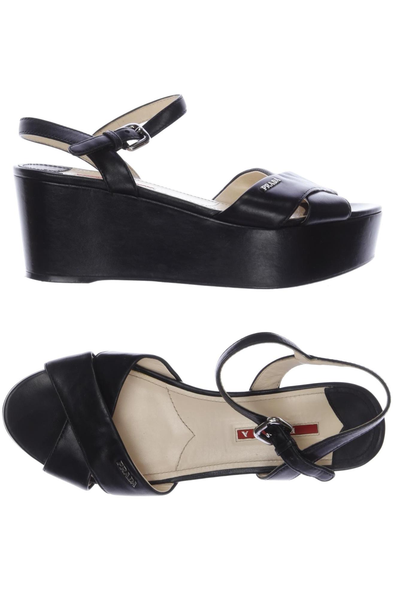 

Prada Damen Sandale, schwarz, Gr. 37.5