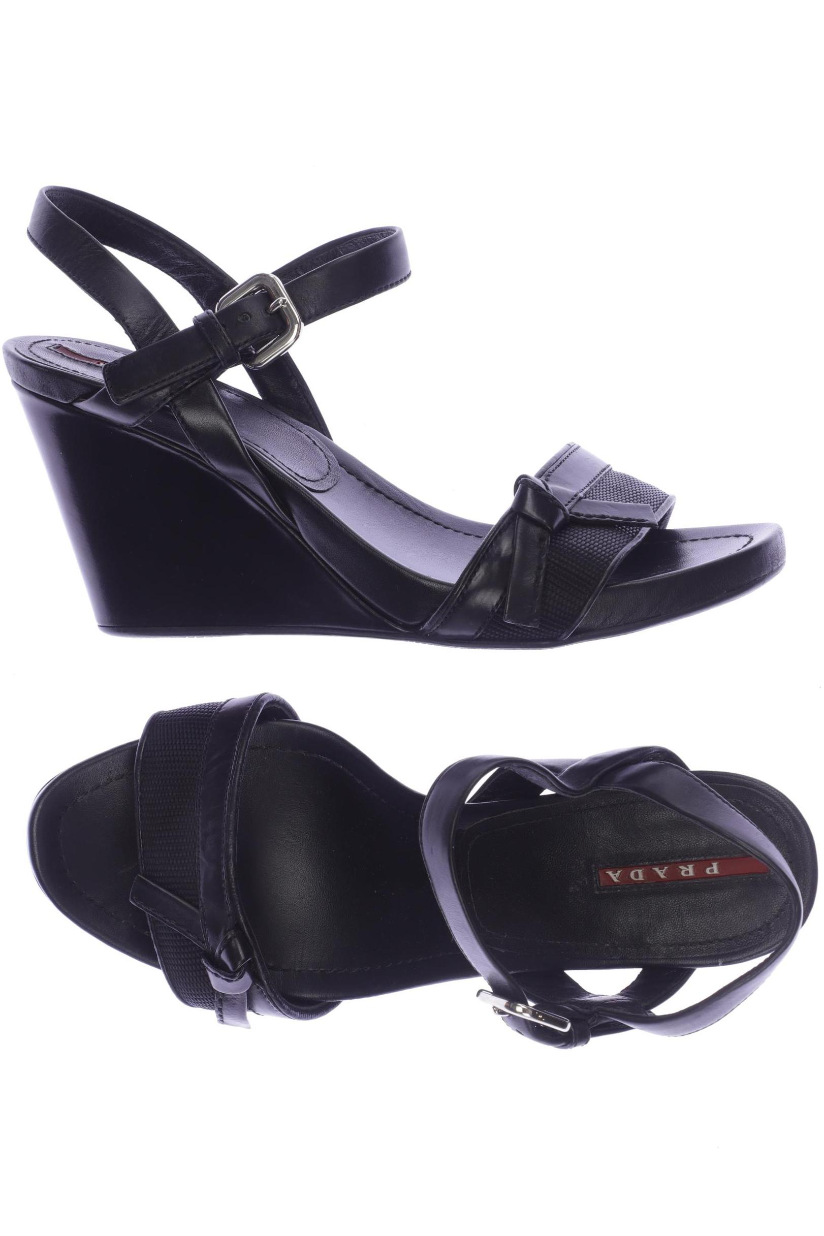 

Prada Damen Sandale, schwarz, Gr. 39