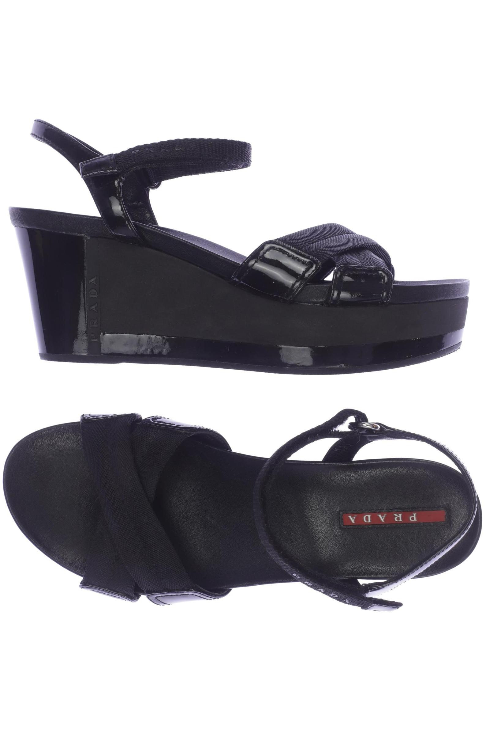 

Prada Damen Sandale, schwarz, Gr. 37.5