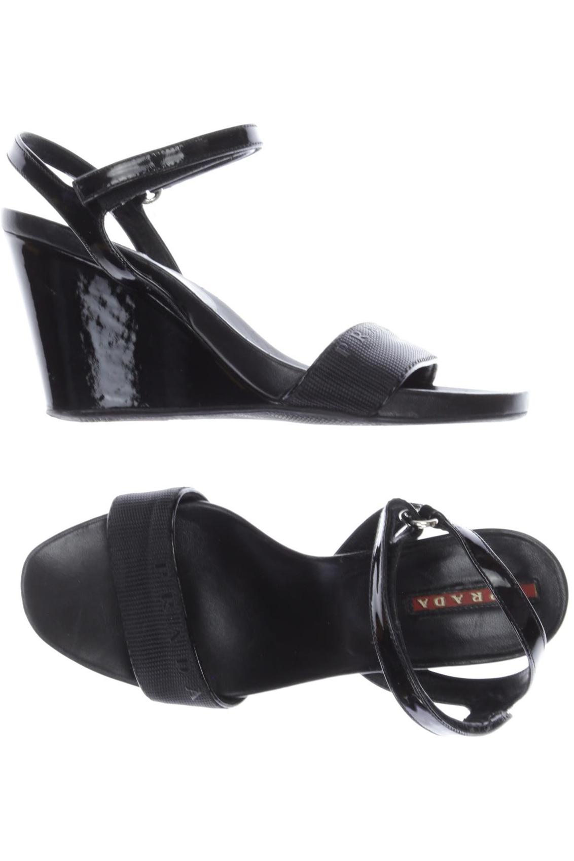 

Prada Damen Sandale, schwarz, Gr. 37