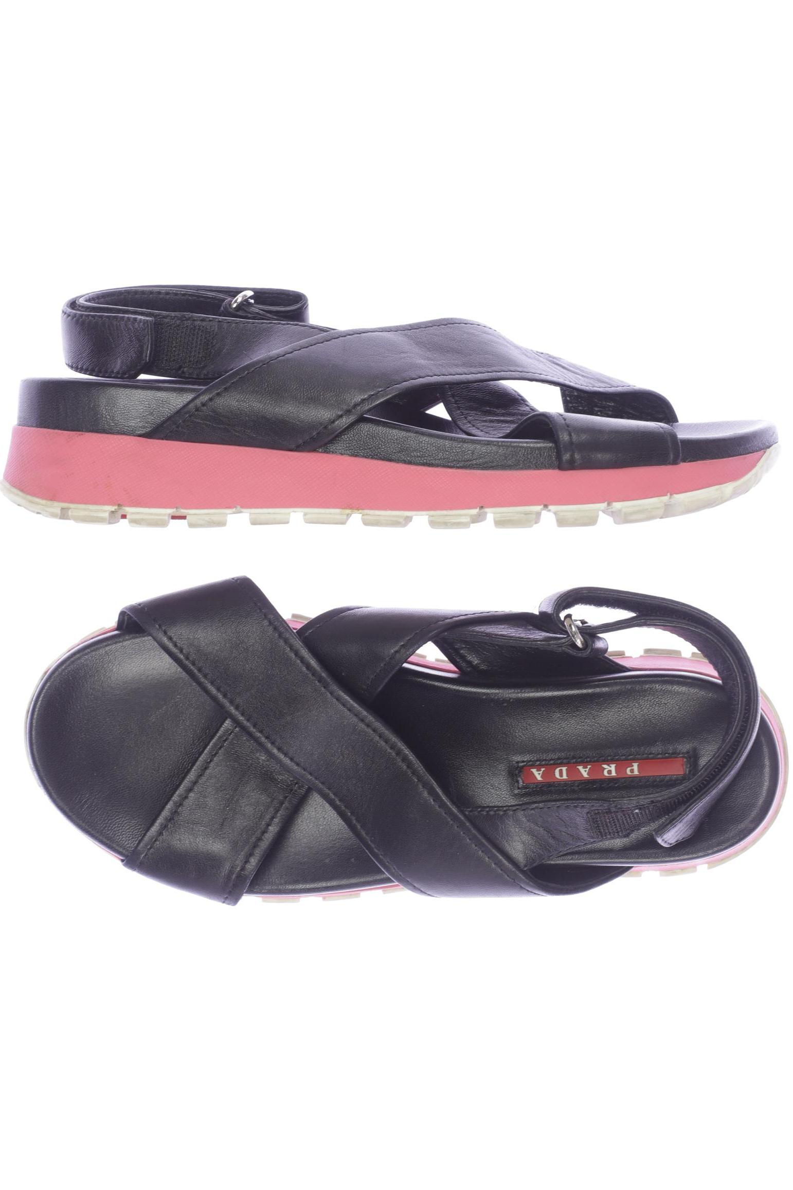 

Prada Damen Sandale, schwarz, Gr. 37