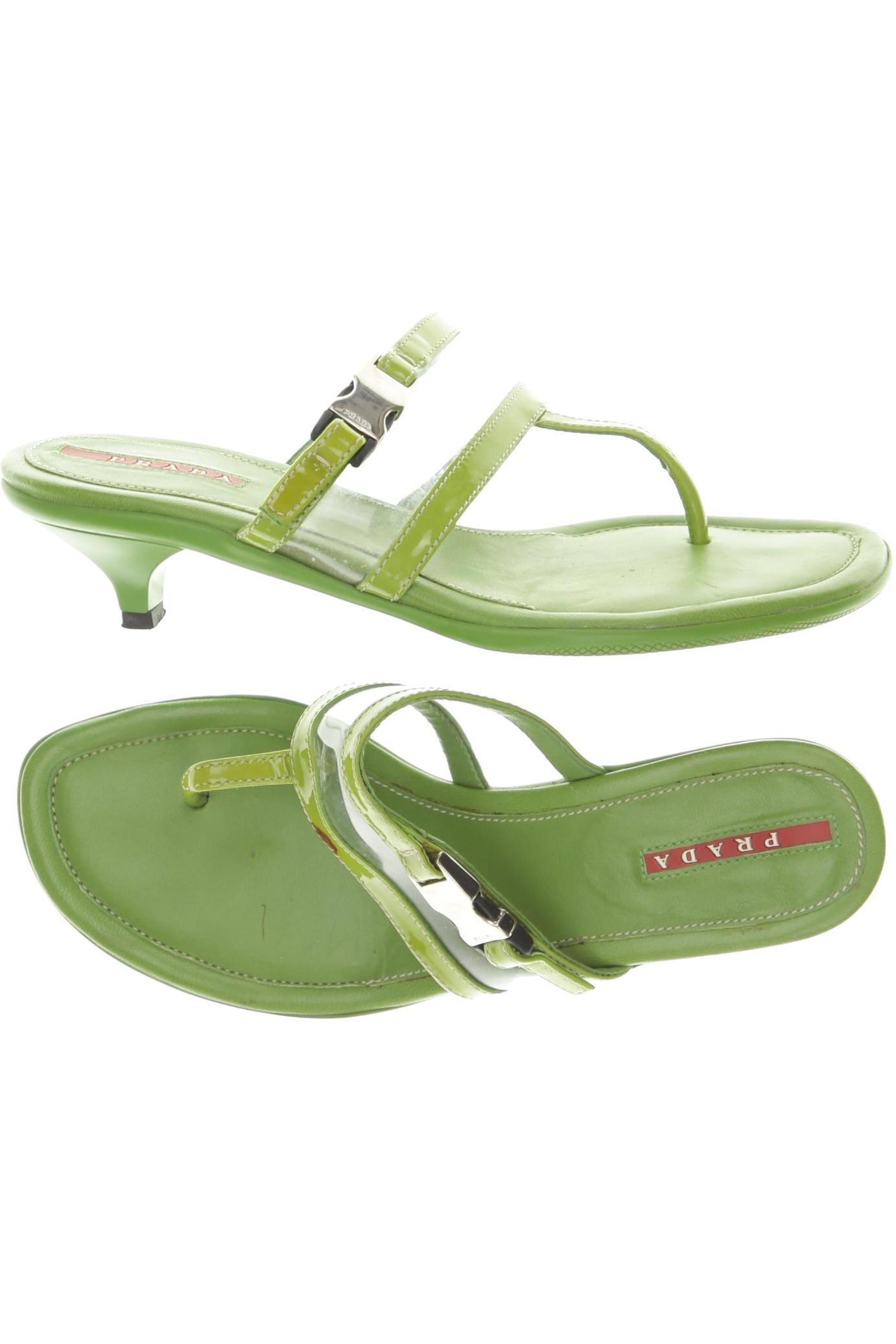 

Prada Damen Sandale, grün, Gr. 36
