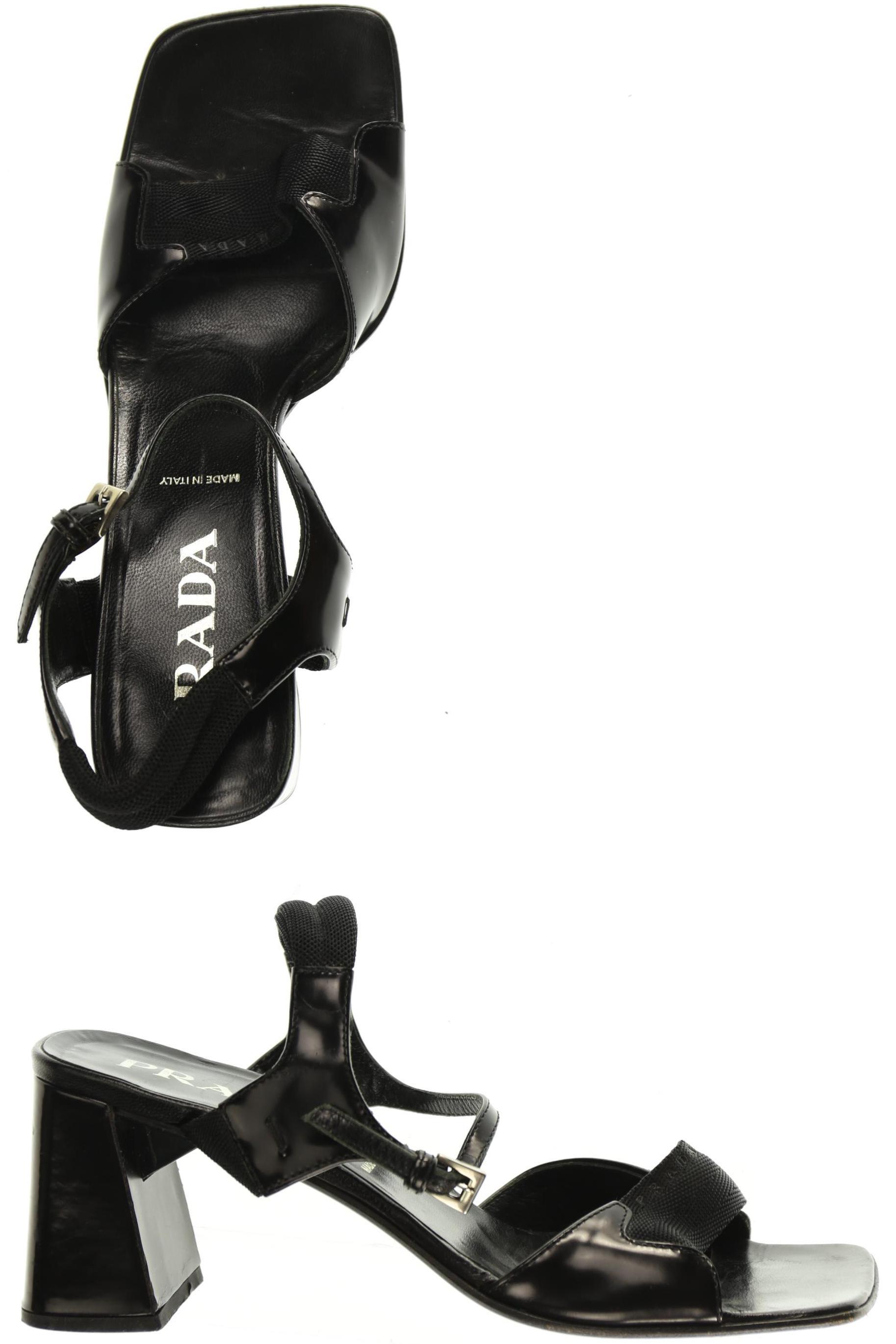 

Prada Damen Sandale, schwarz, Gr. 39