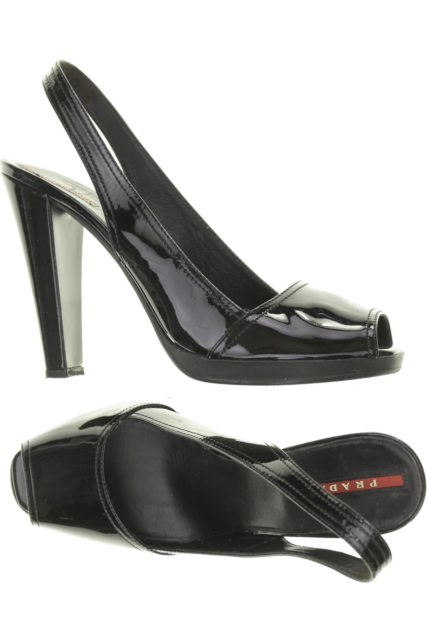 

Prada Damen Sandale, schwarz, Gr. 41