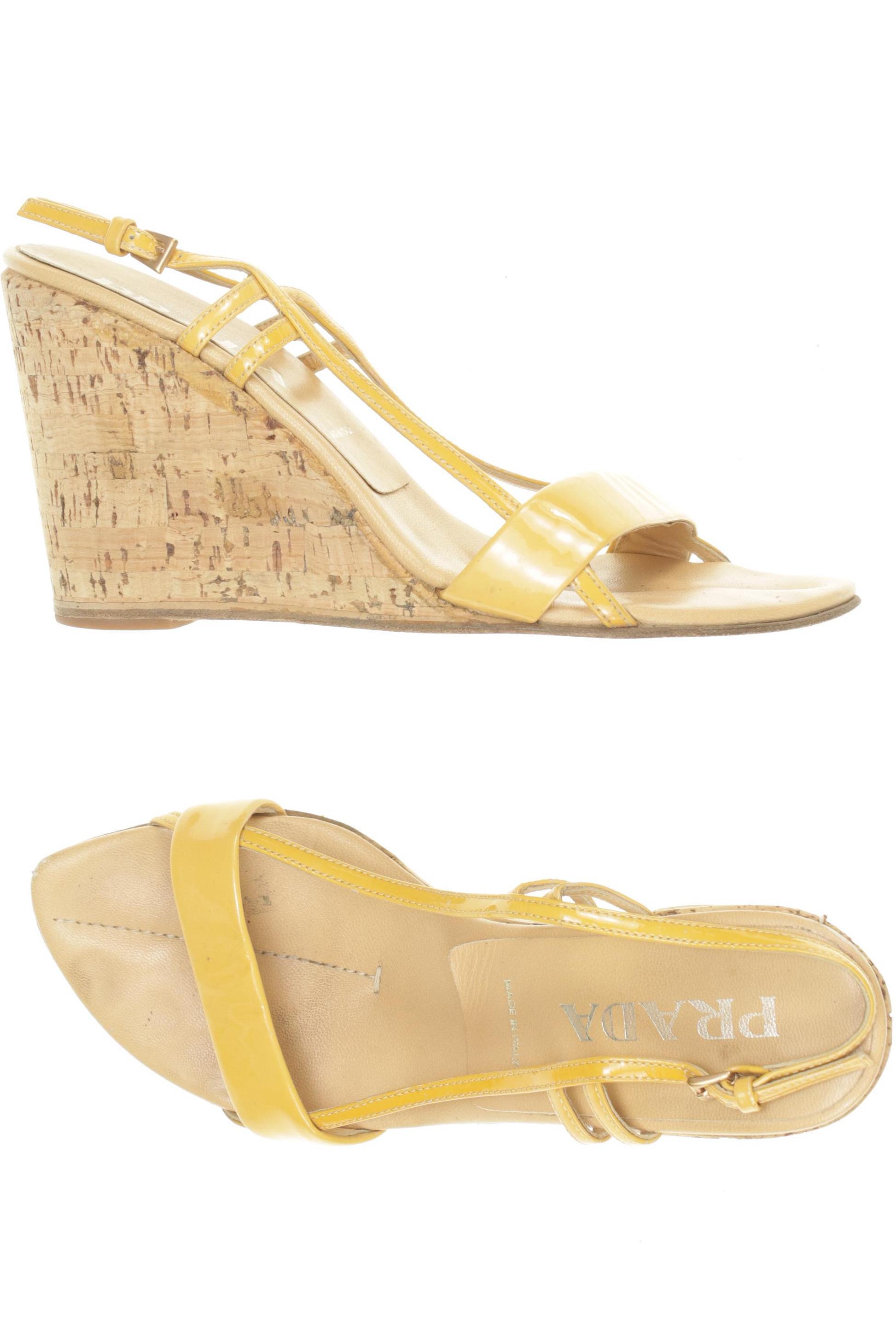 

Prada Damen Sandale, orange, Gr. 37