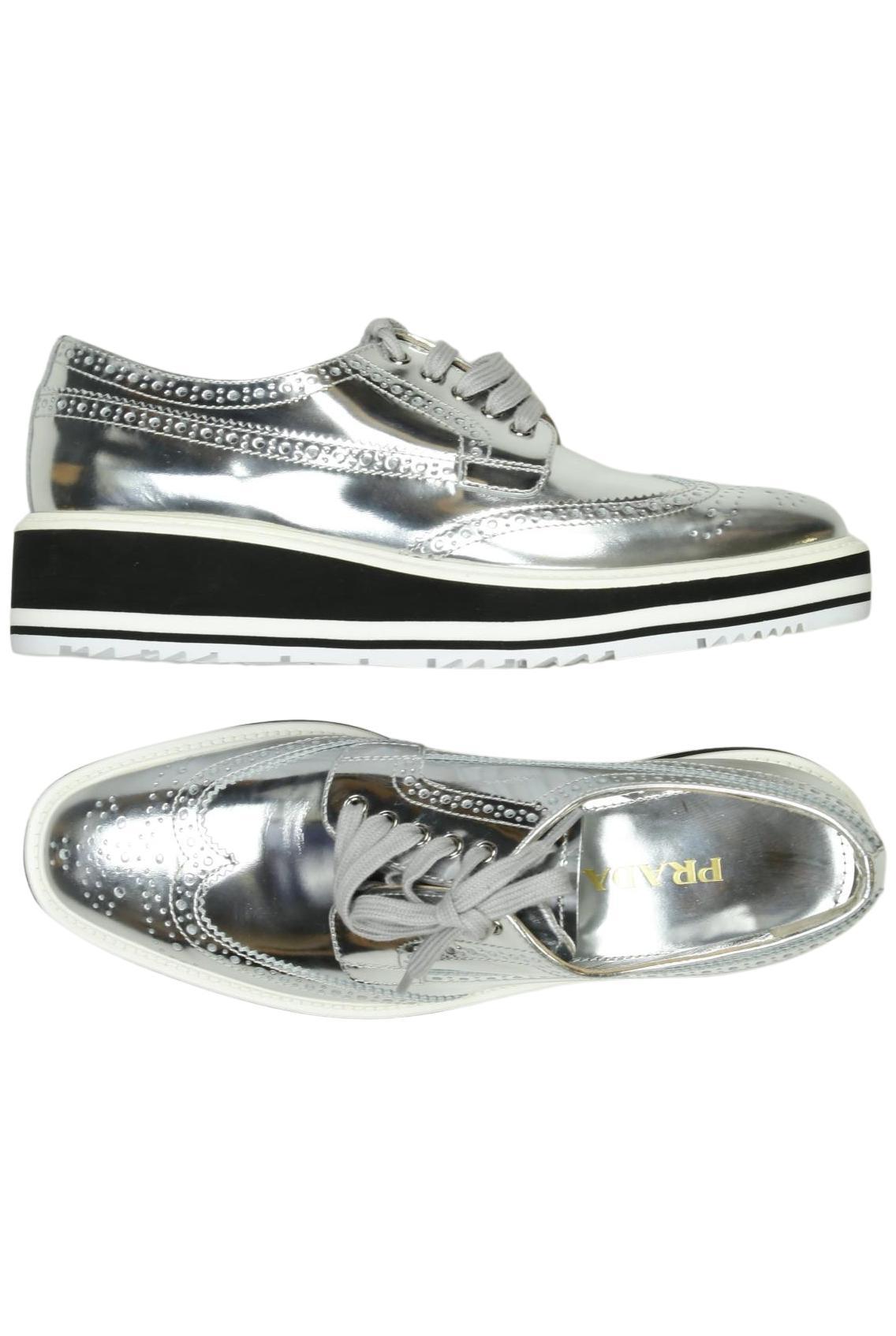 

Prada Damen Sneakers, silber, Gr. 39