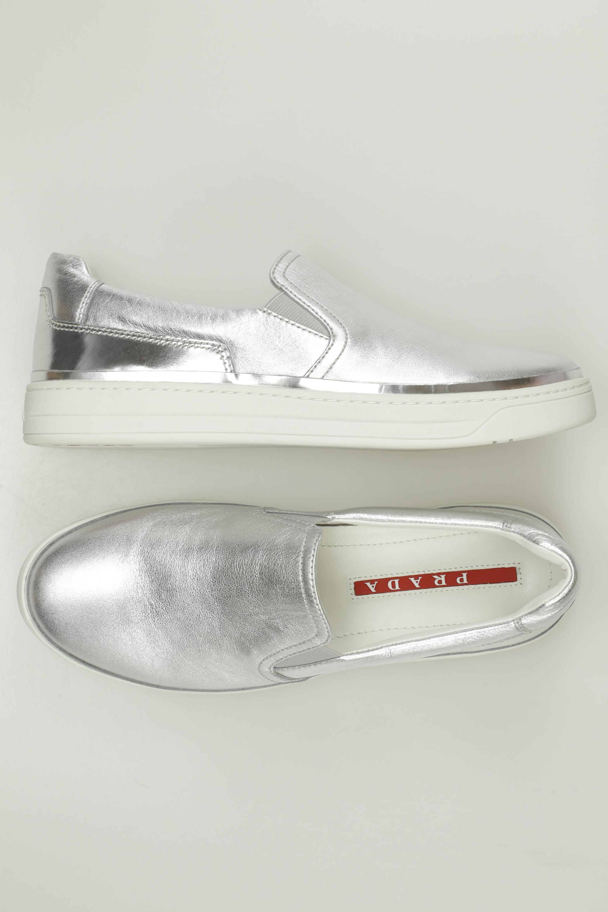 

Prada Damen Sneakers, silber, Gr. 38