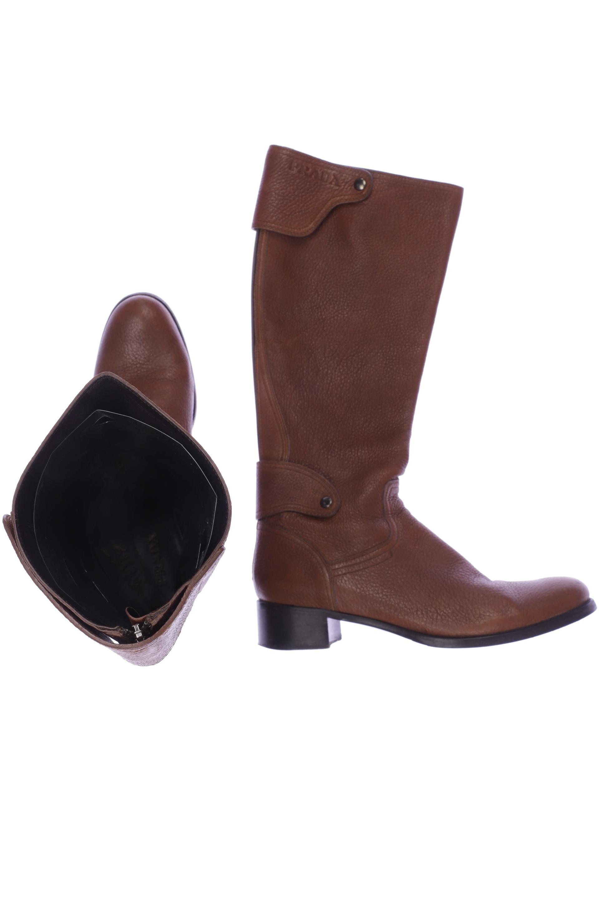 

Prada Damen Stiefel, braun, Gr. 38.5