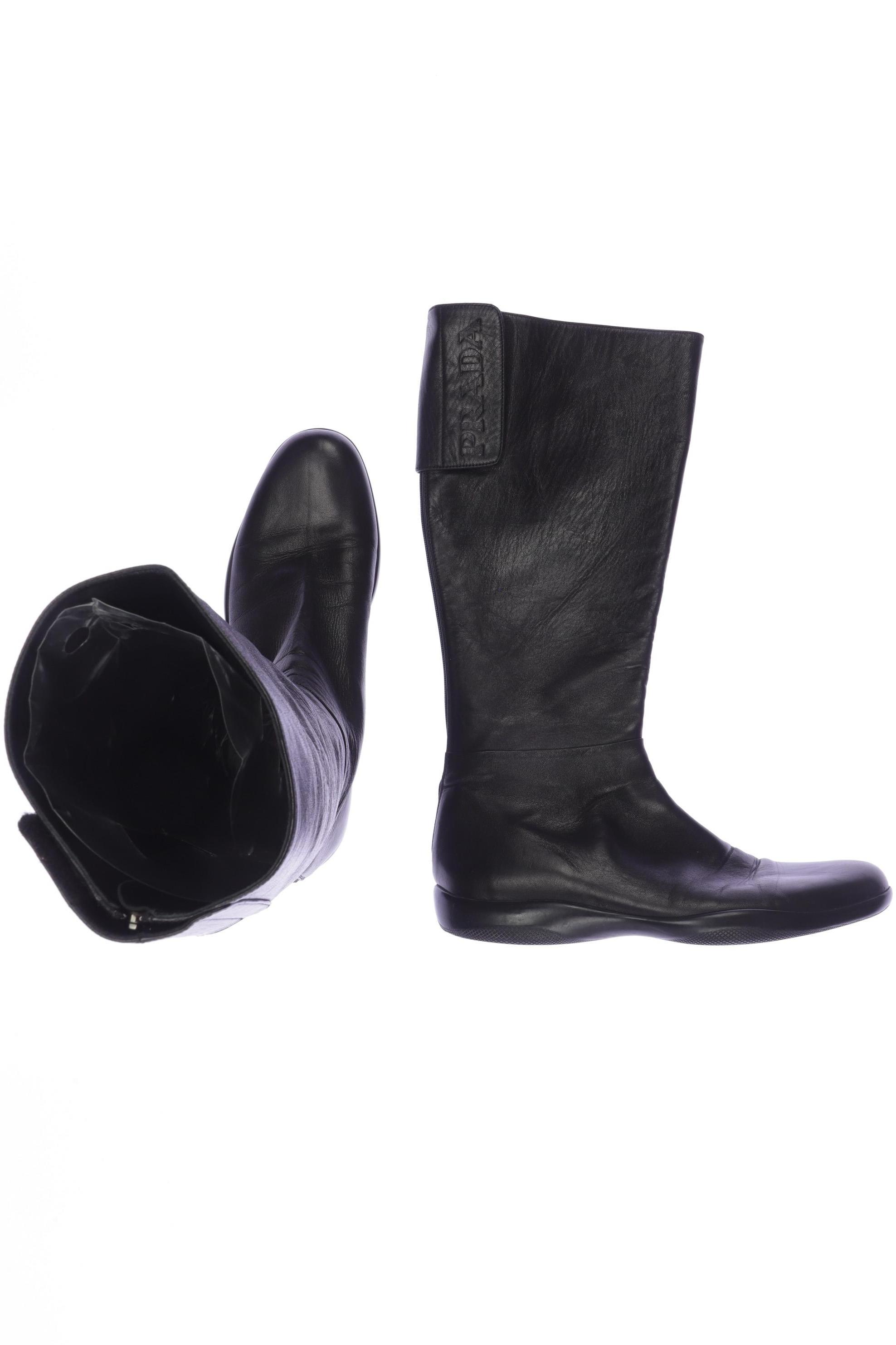 

Prada Damen Stiefel, schwarz, Gr. 40