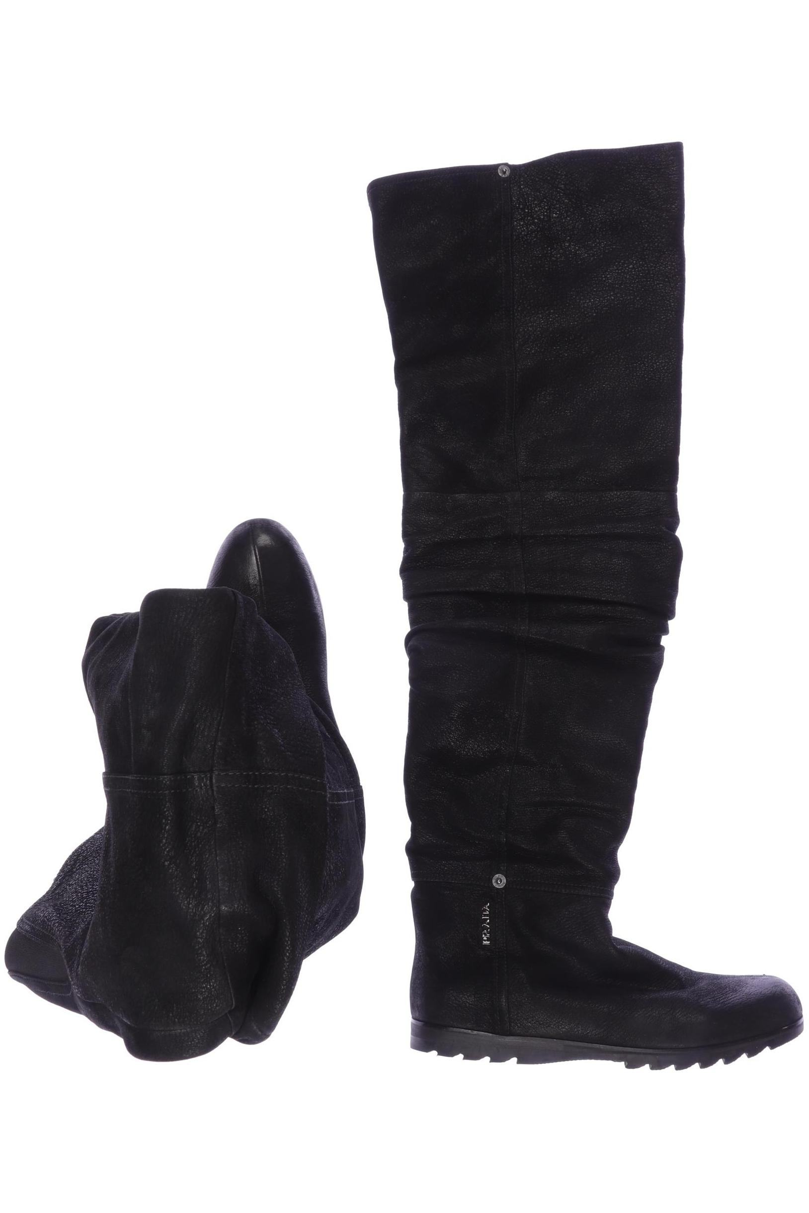 

Prada Damen Stiefel, schwarz, Gr. 39.5