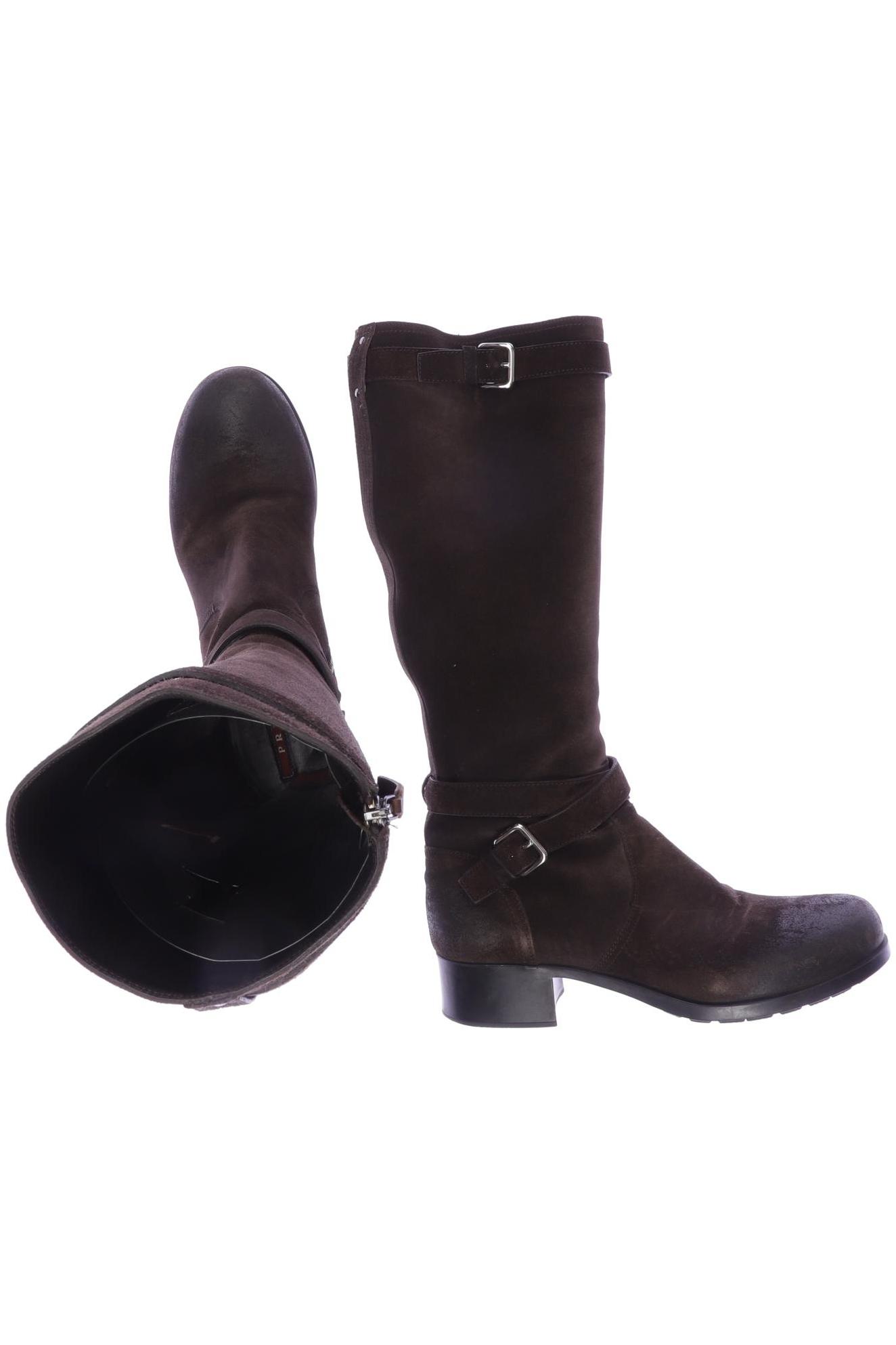 

Prada Damen Stiefel, braun, Gr. 41.5