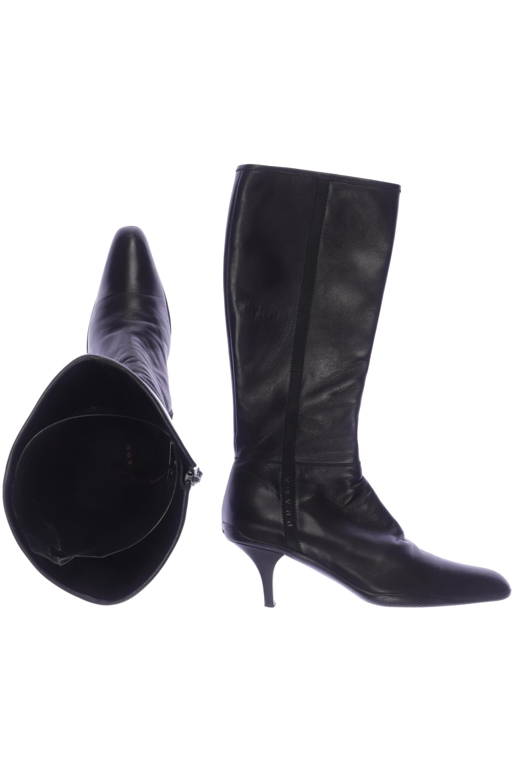 

Prada Damen Stiefel, schwarz, Gr. 39