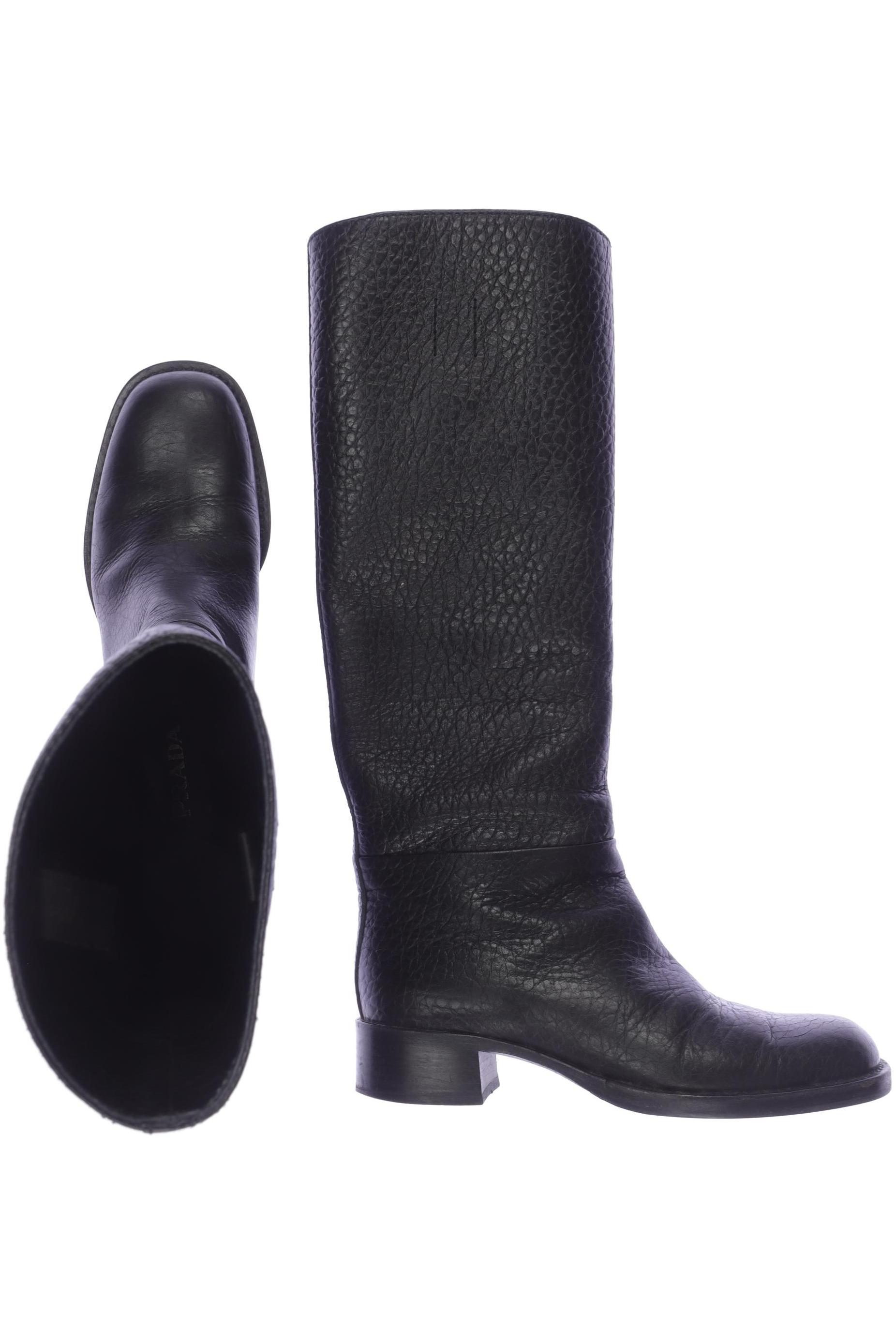 

Prada Damen Stiefel, schwarz, Gr. 36