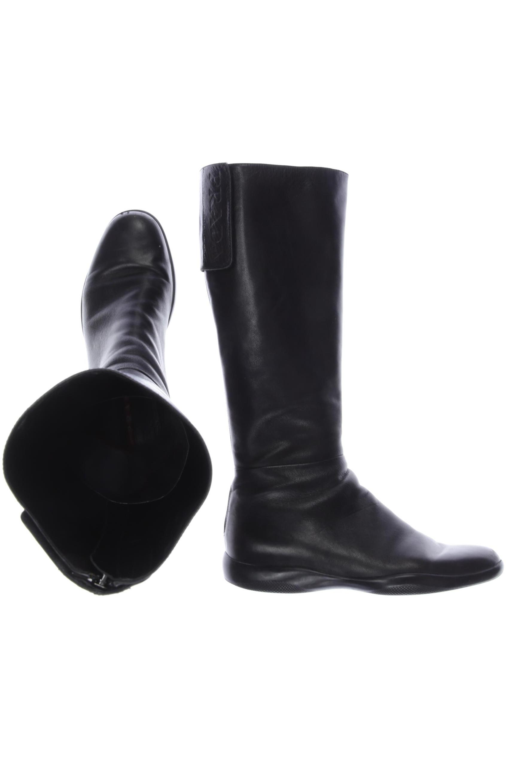 

Prada Damen Stiefel, schwarz, Gr. 38