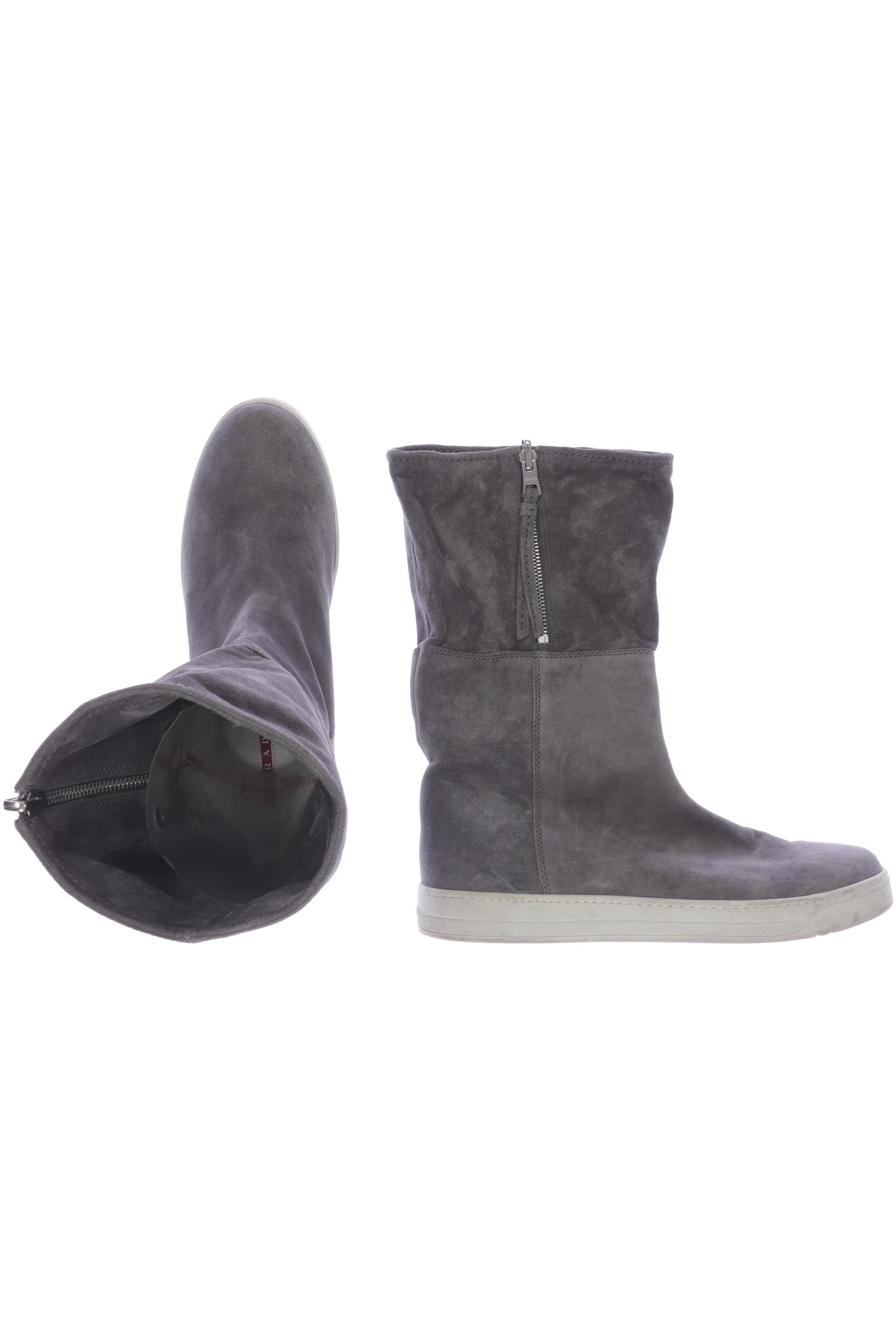 

Prada Damen Stiefel, grau, Gr. 39