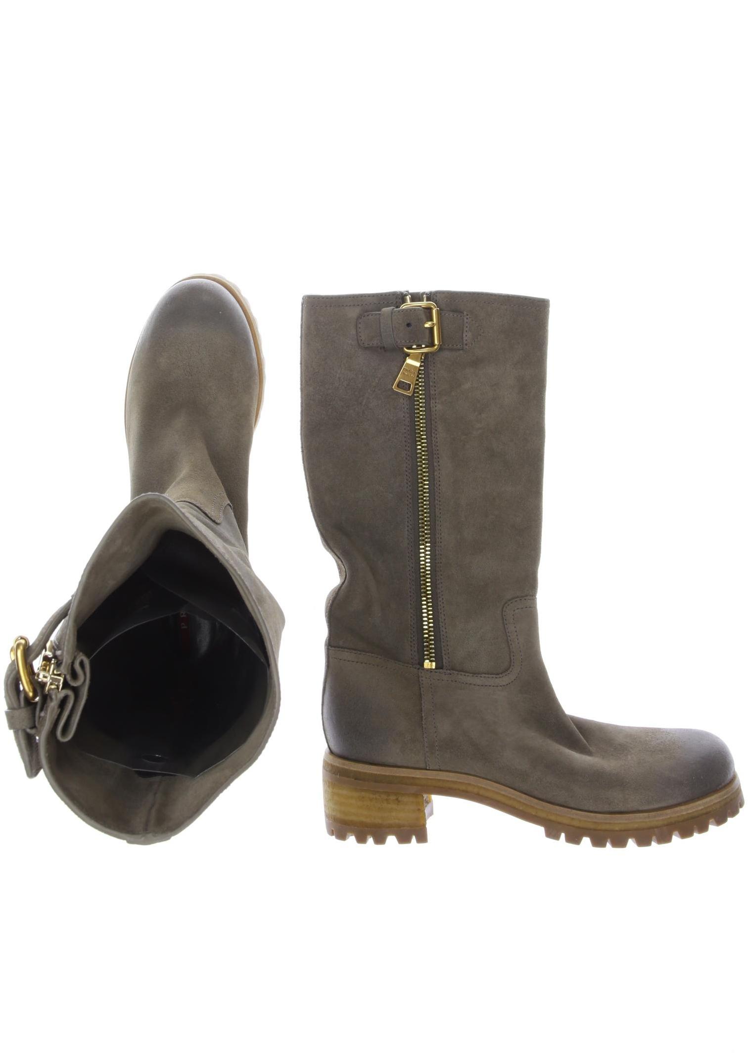 

Prada Damen Stiefel, beige, Gr. 39