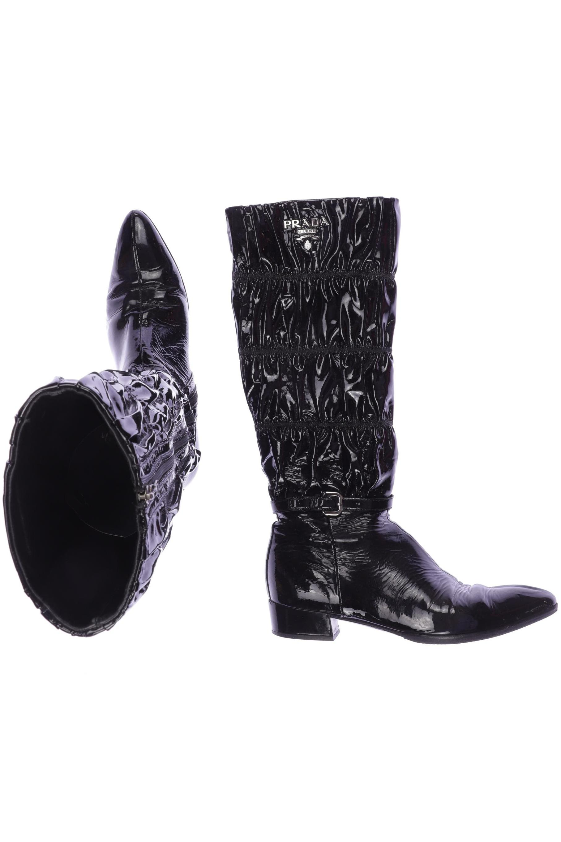

Prada Damen Stiefel, schwarz, Gr. 36.5