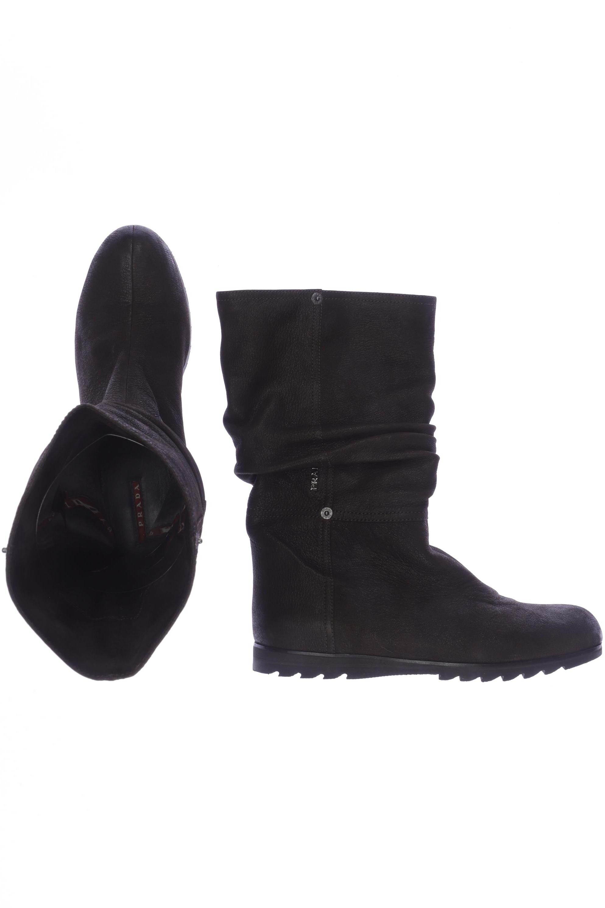 

Prada Damen Stiefel, braun, Gr. 40.5