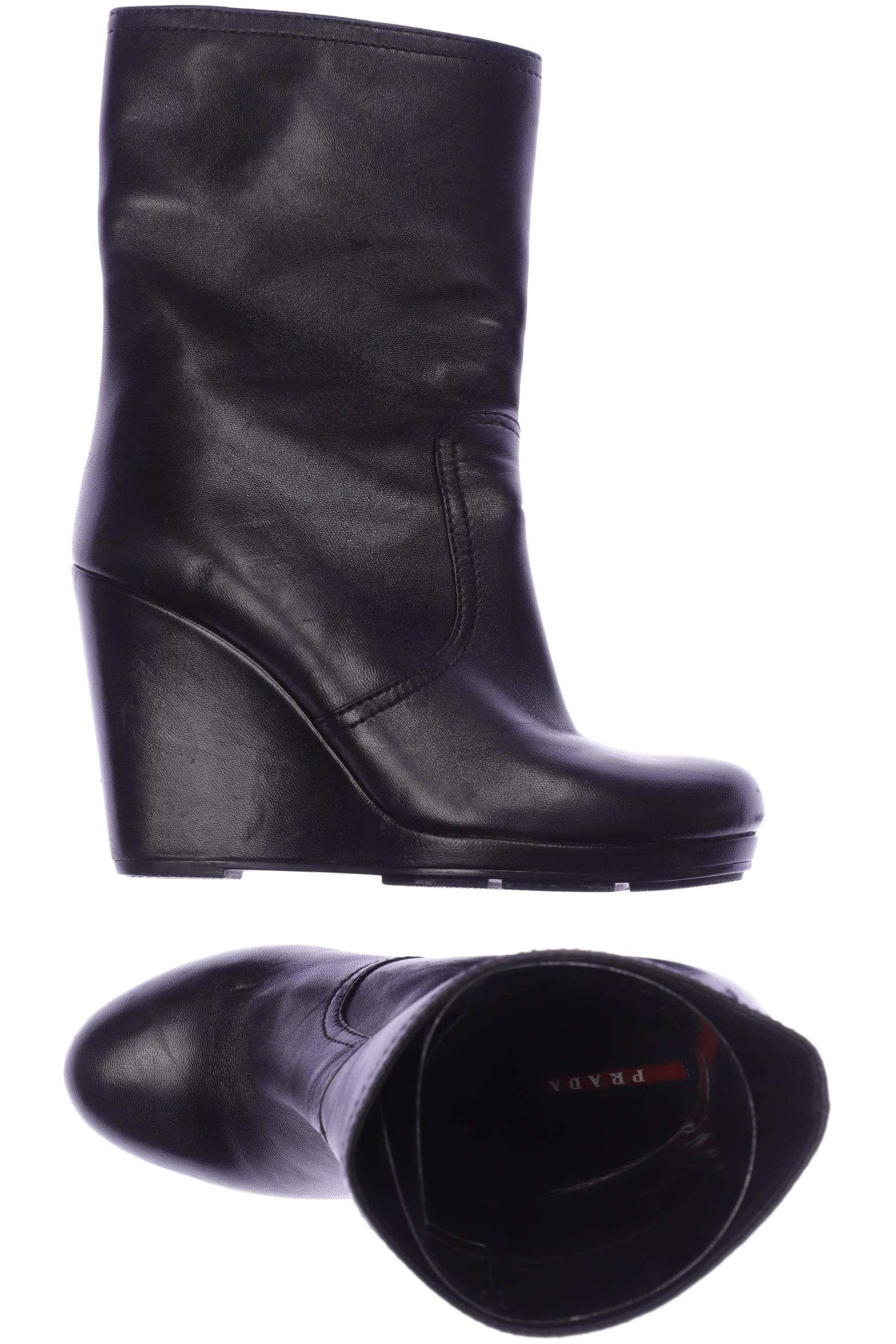 

Prada Damen Stiefel, schwarz, Gr. 37.5