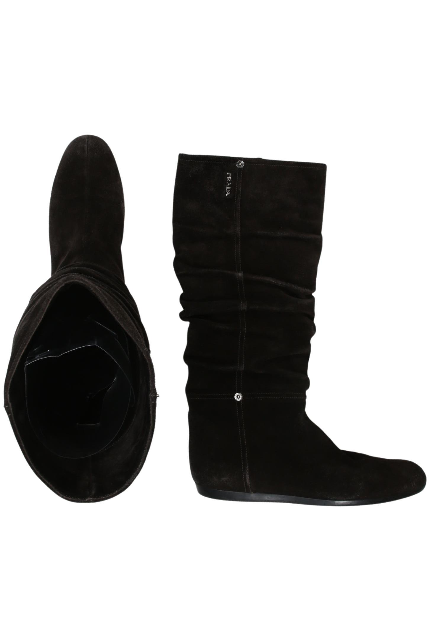 

Prada Damen Stiefel, braun, Gr. 40.5
